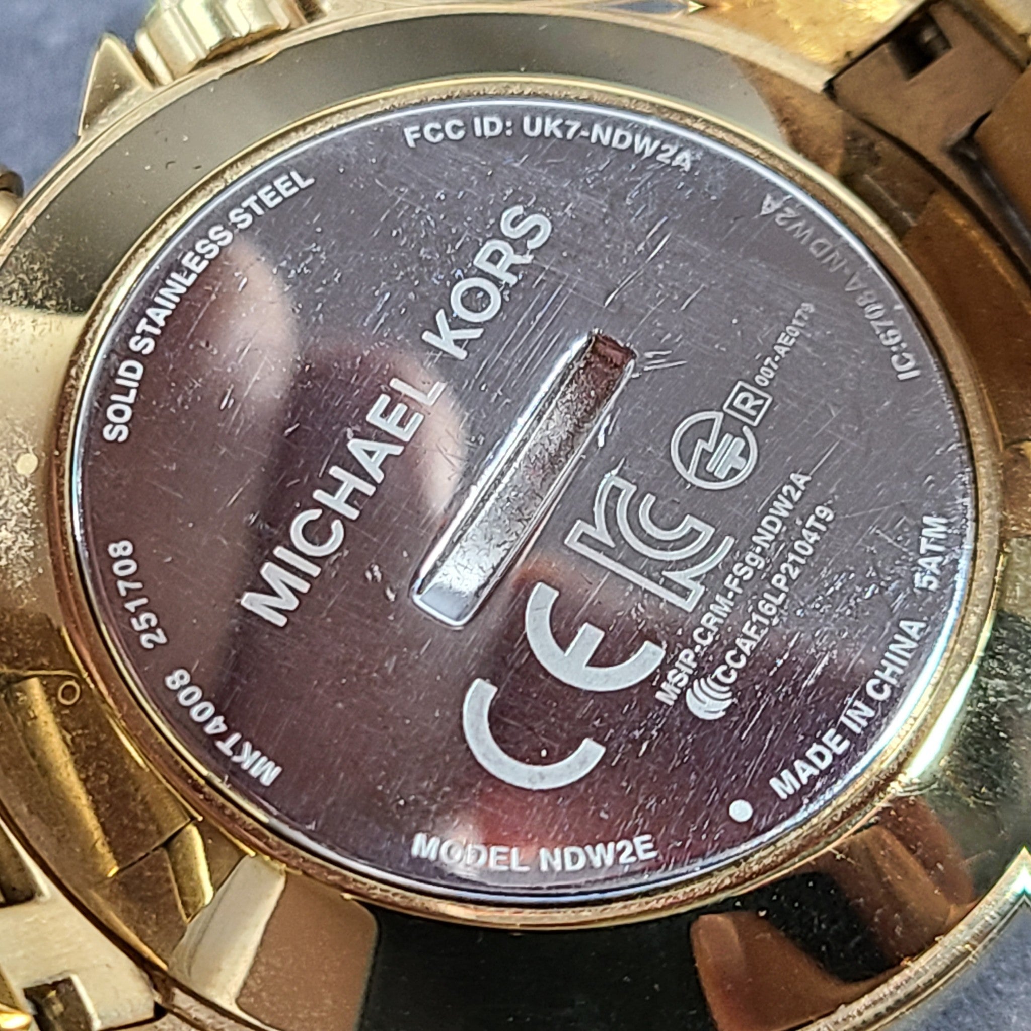 Michael Kors Men's Access Gage Hybrid Smart Watch Gold NDW2E