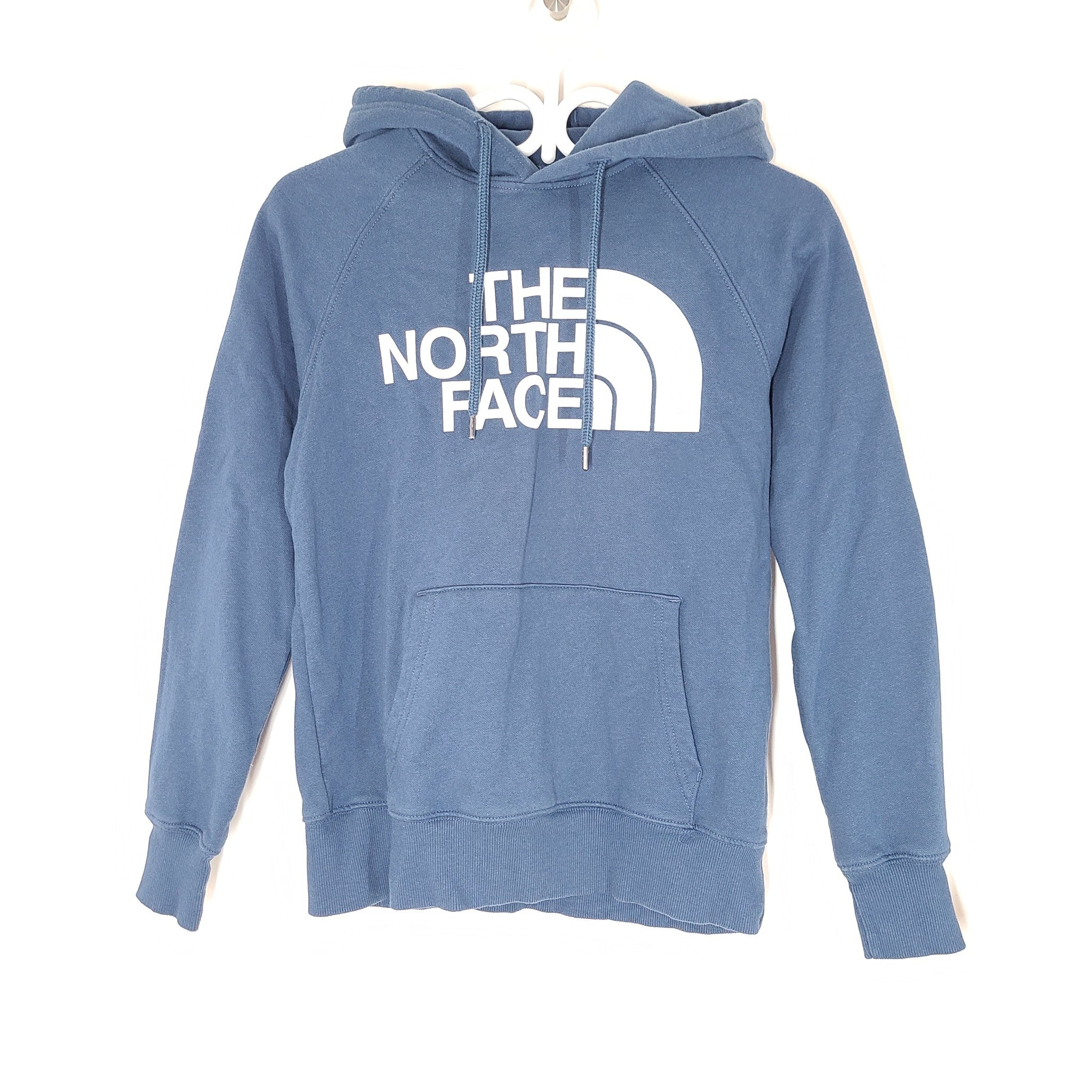 The North Face TNF Women's Half Dome Pullover Hoodie Sweater Blue Sz XS