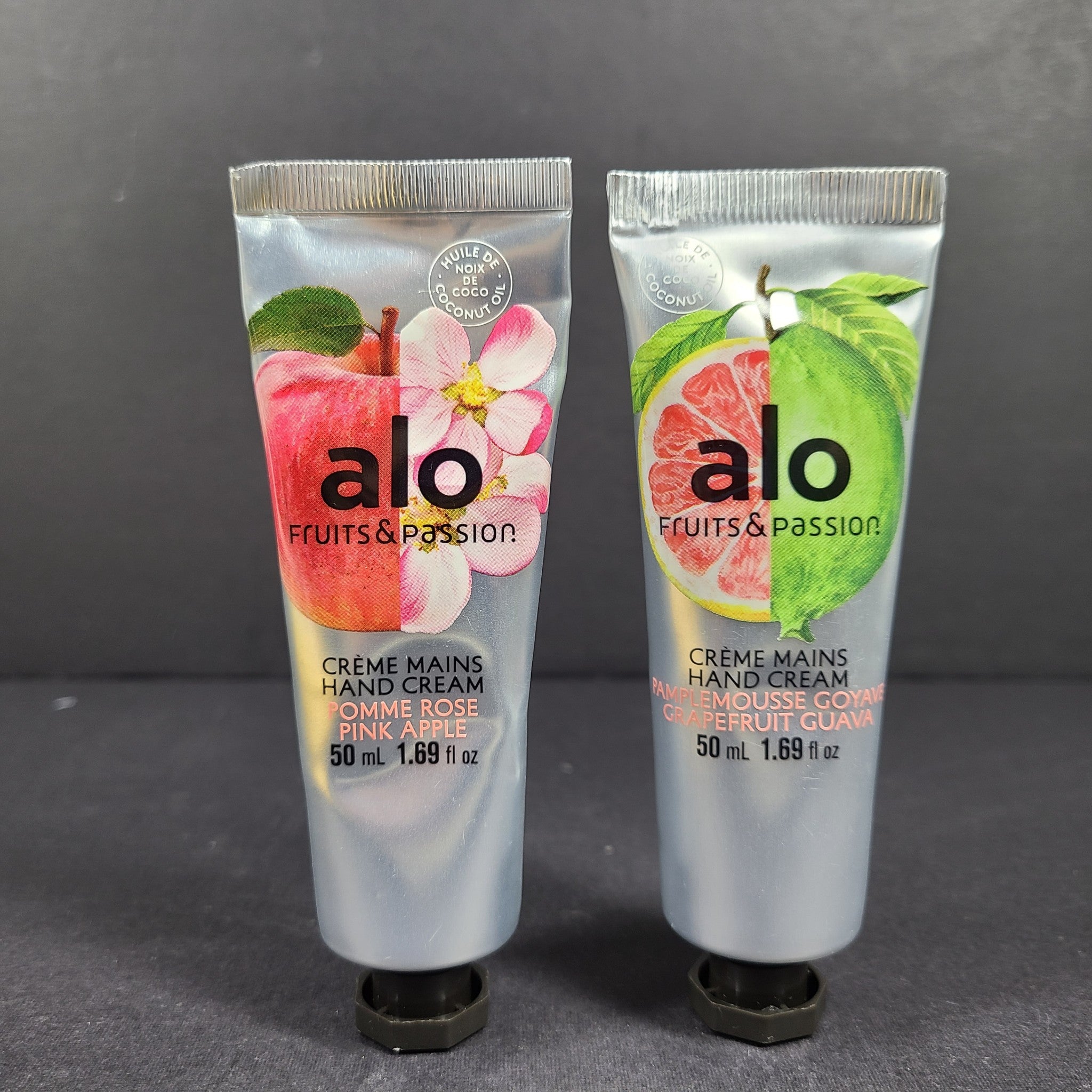 2 x 1.69 fl.oz Alo Fruits & Passion Pink Apple + Grapefruit Guava Hand Cream