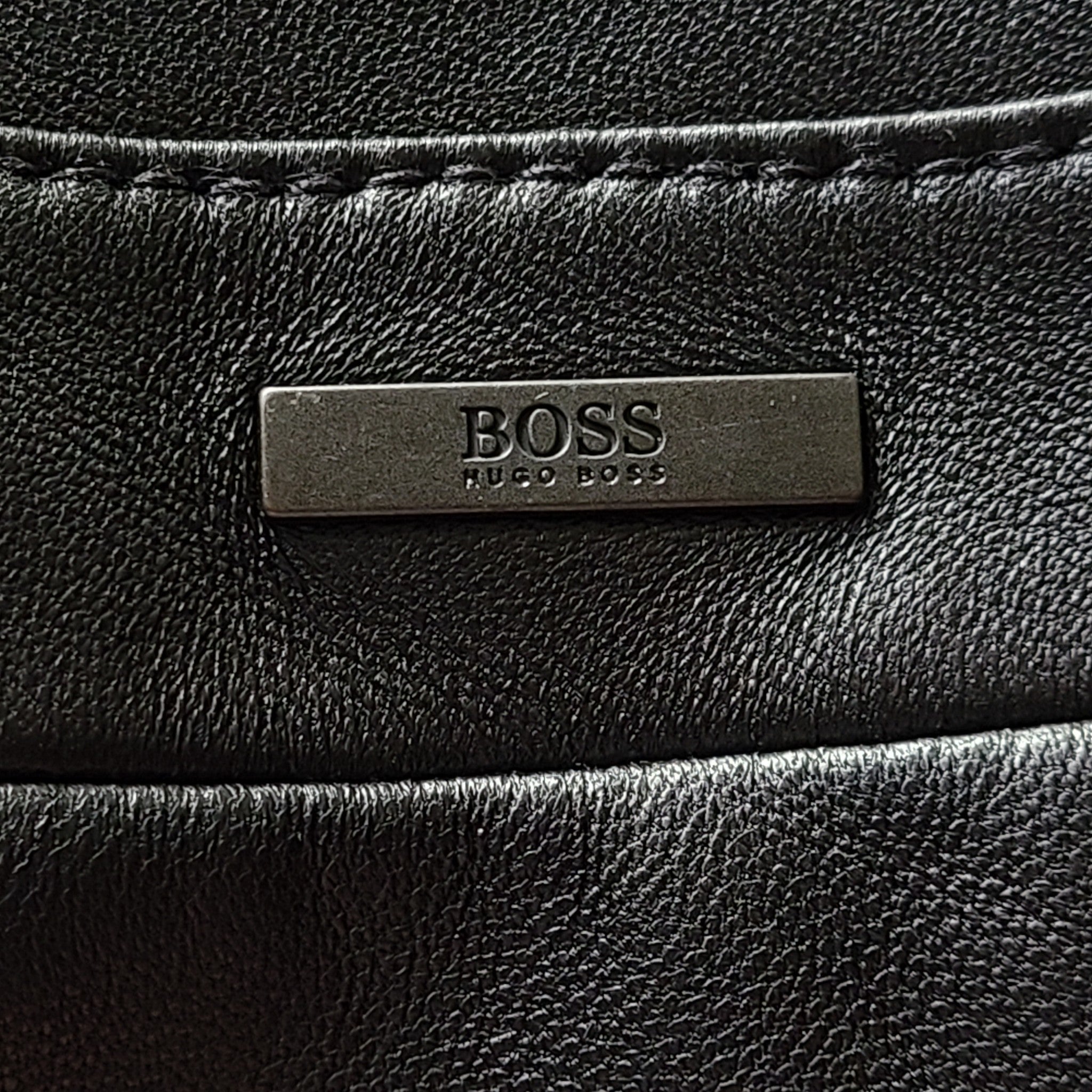 Hugo Boss Men's Nilas 3 Leather Biker Jacket Black