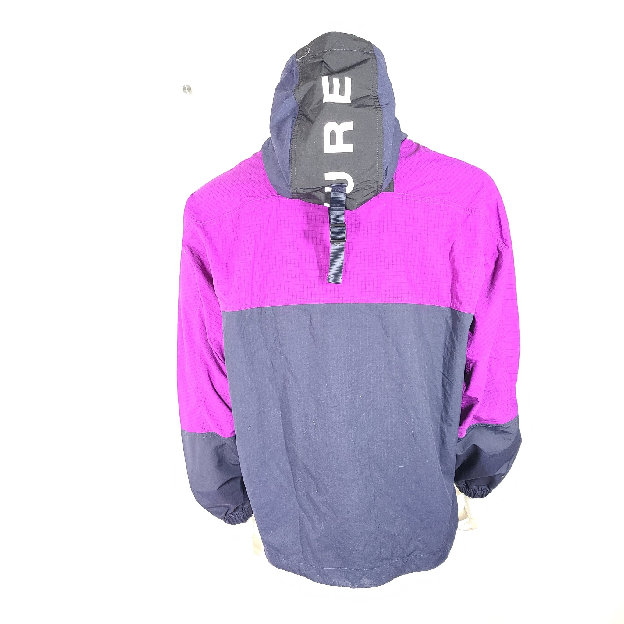 Adidas Men's Adventure Traverse Windbreaker Jacket Navy Blue Purple H09047 Sz M