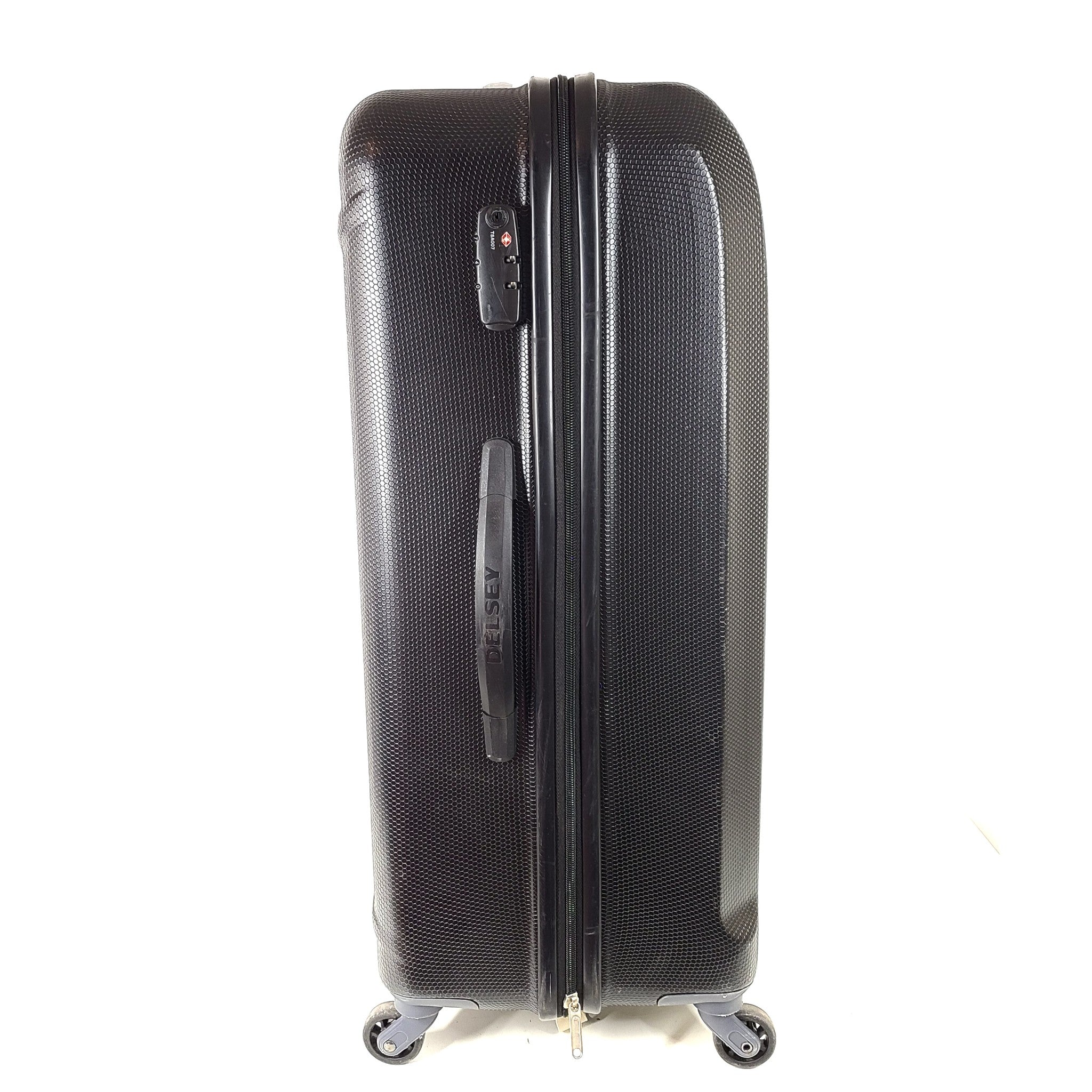 Delsey Keira 29" Large Spinner Suitcase Hardshell Luggage Locking Black