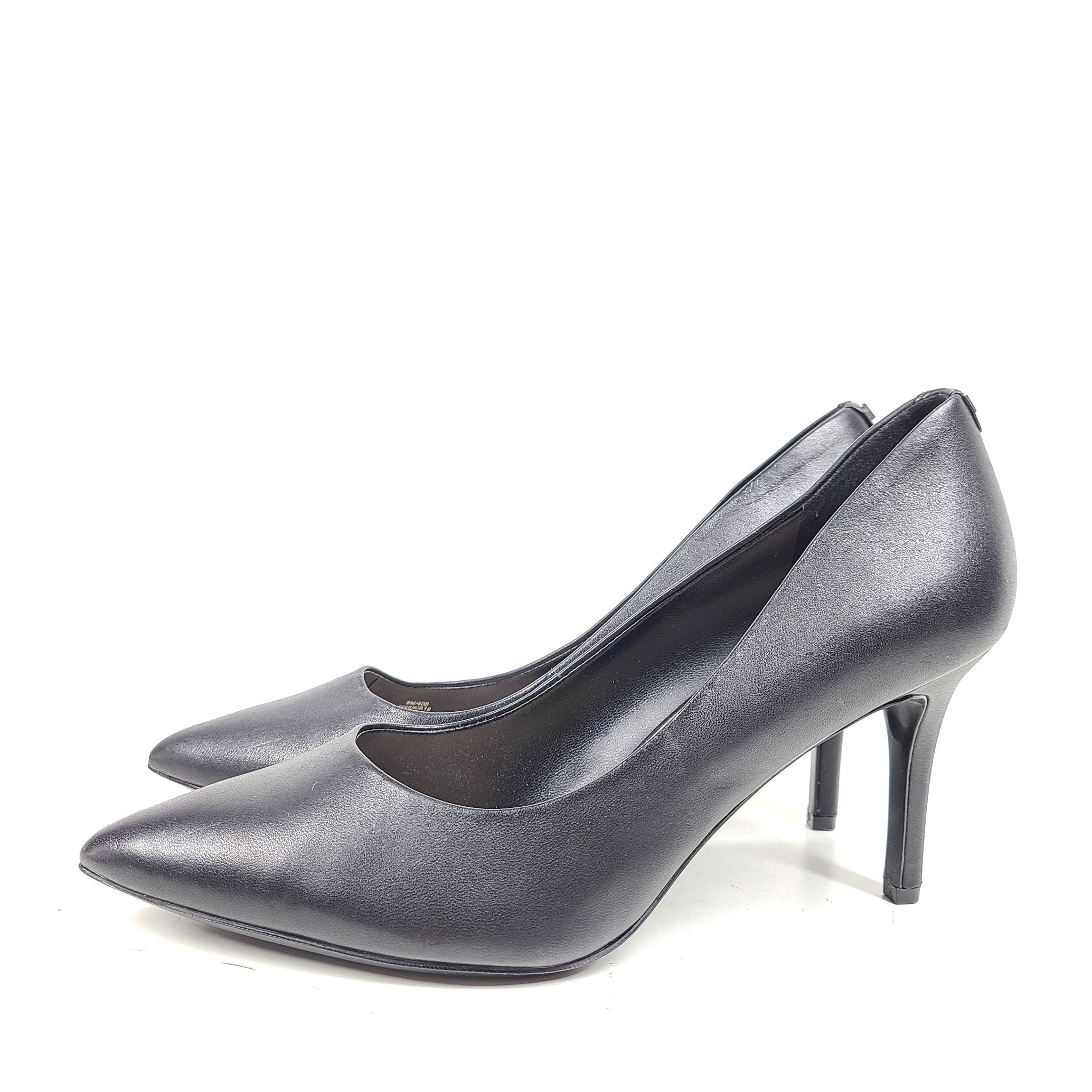Karl Lagerfeld Paris Women's Royal Pumps Pointy Toe Leather Heels Black Sz 9