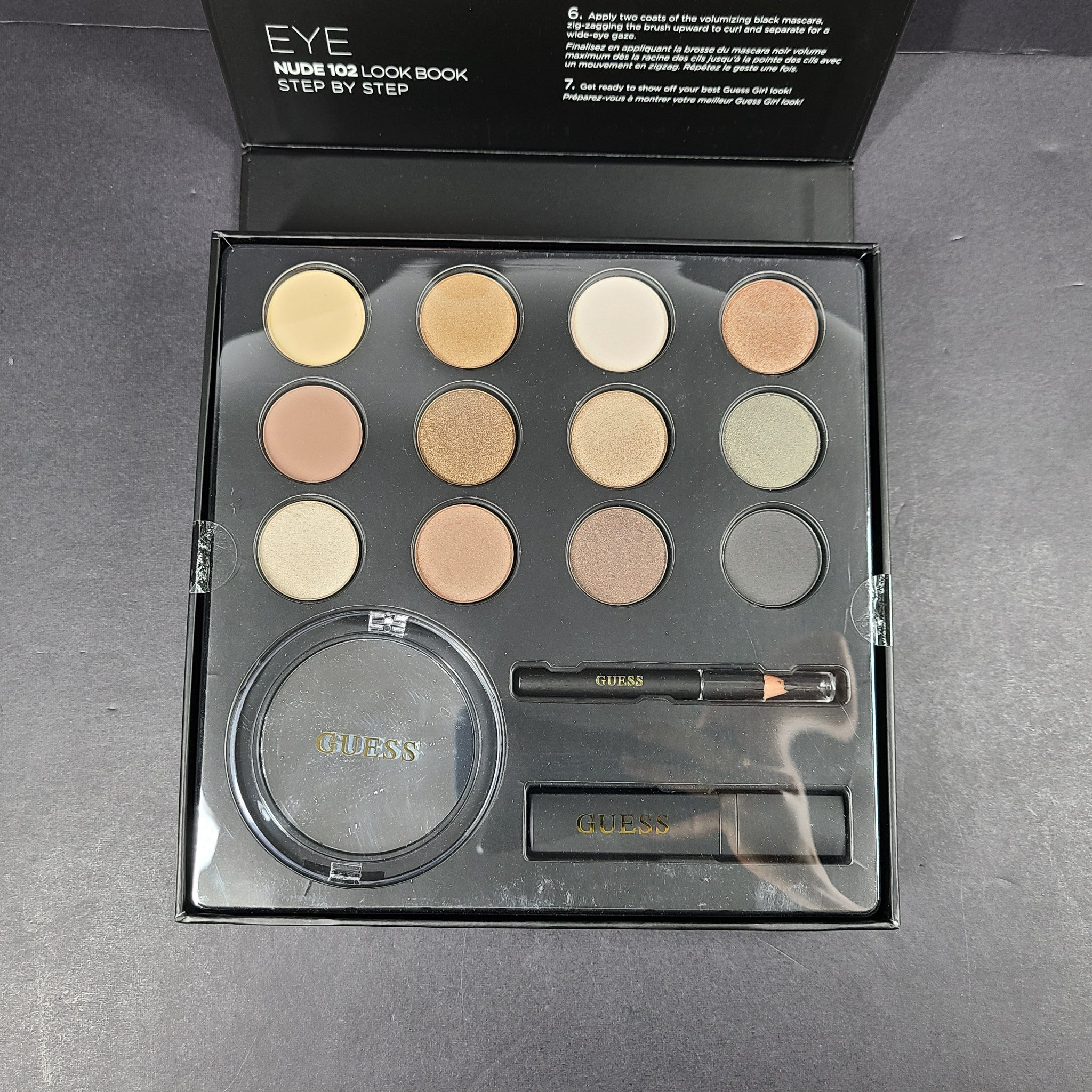 Guess Makeup Kit Nude EYE 102 Lookbook Mascara Eyeshadow Eye Liner NIB
