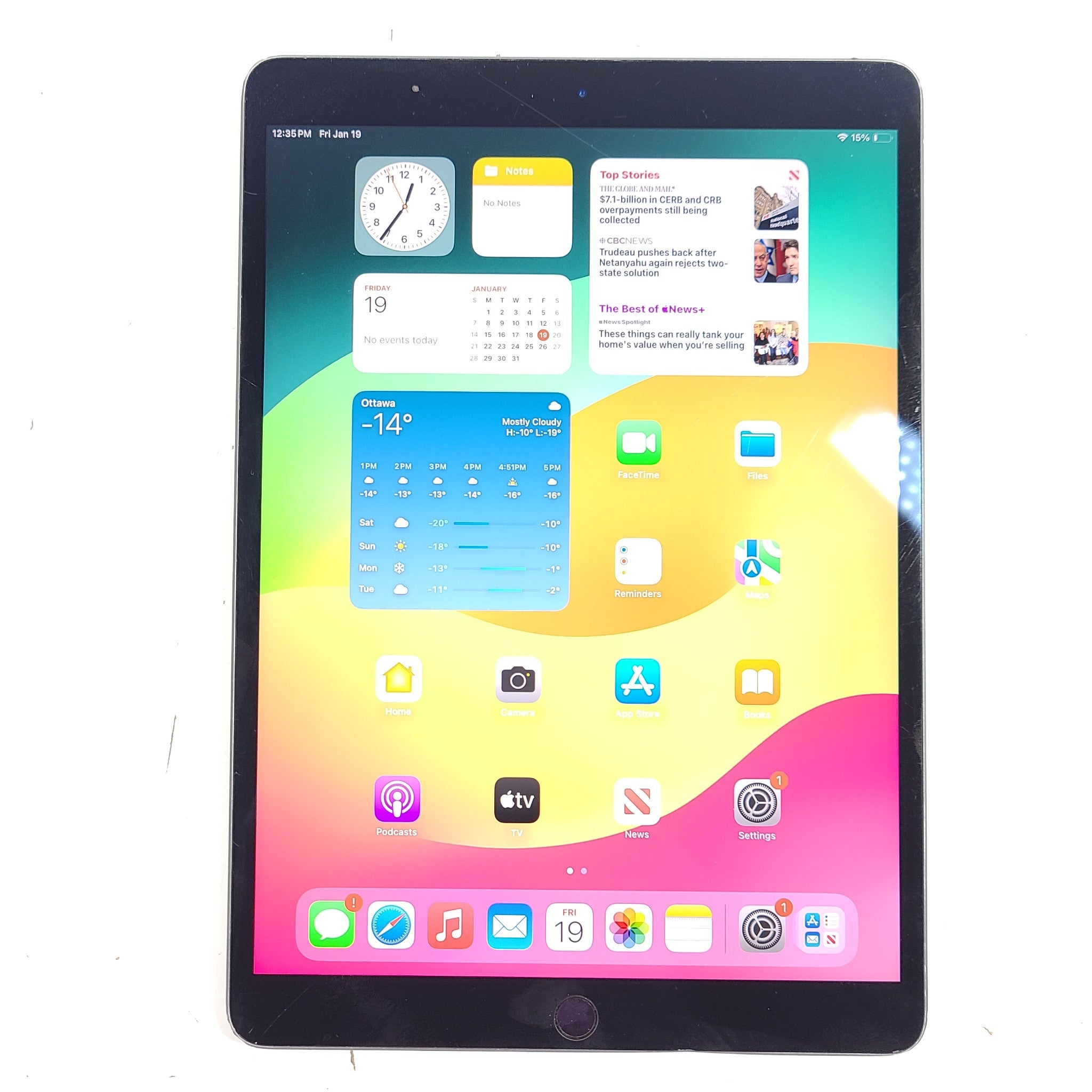 Apple iPad Air 3rd Generation A2152 256GB Wi-Fi 10.5in - Space Gray - READ