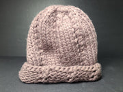 The North Face TNF Women's Chunky Knit Beanie Purple O/S