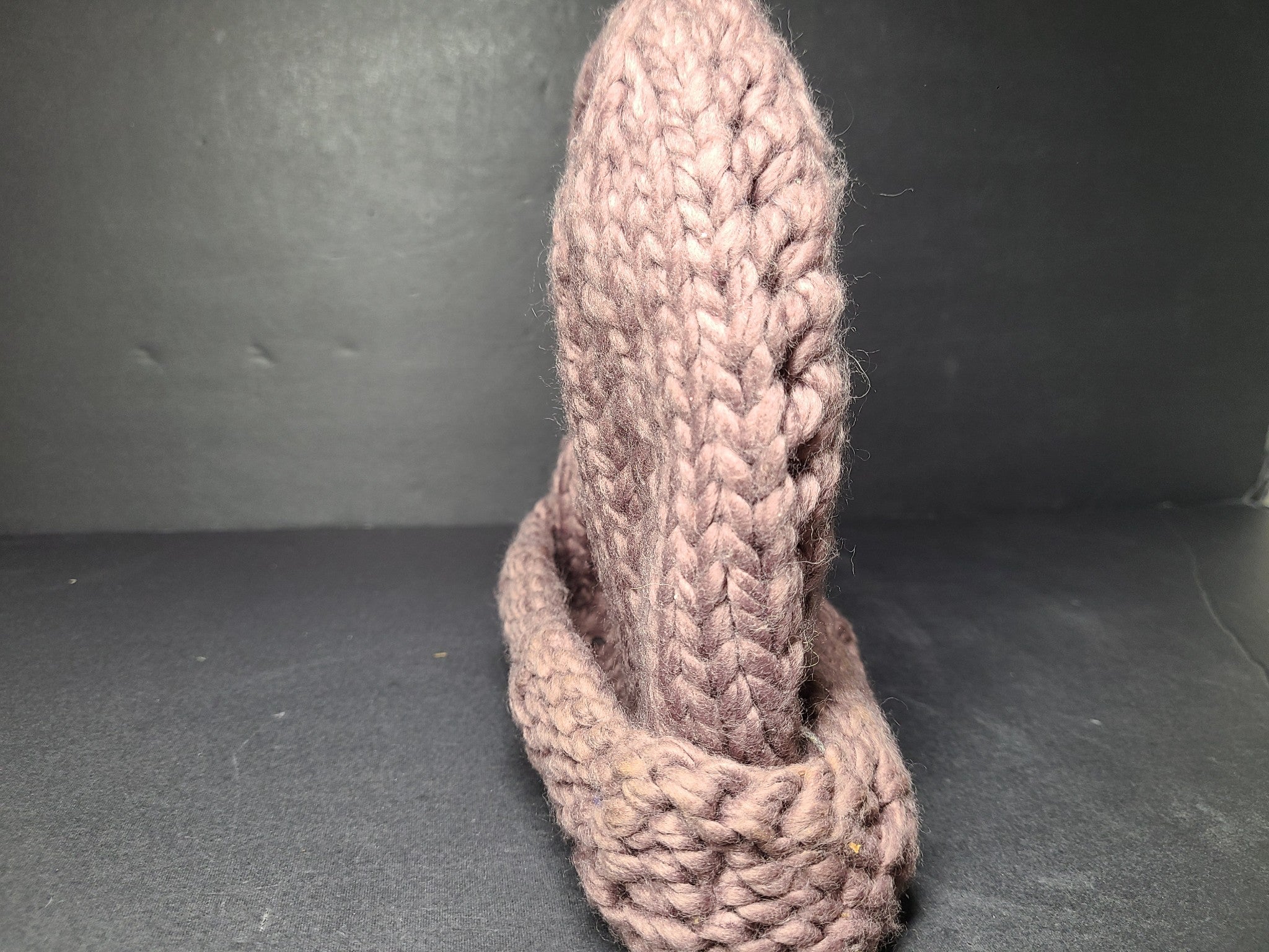 The North Face TNF Women's Chunky Knit Beanie Purple O/S