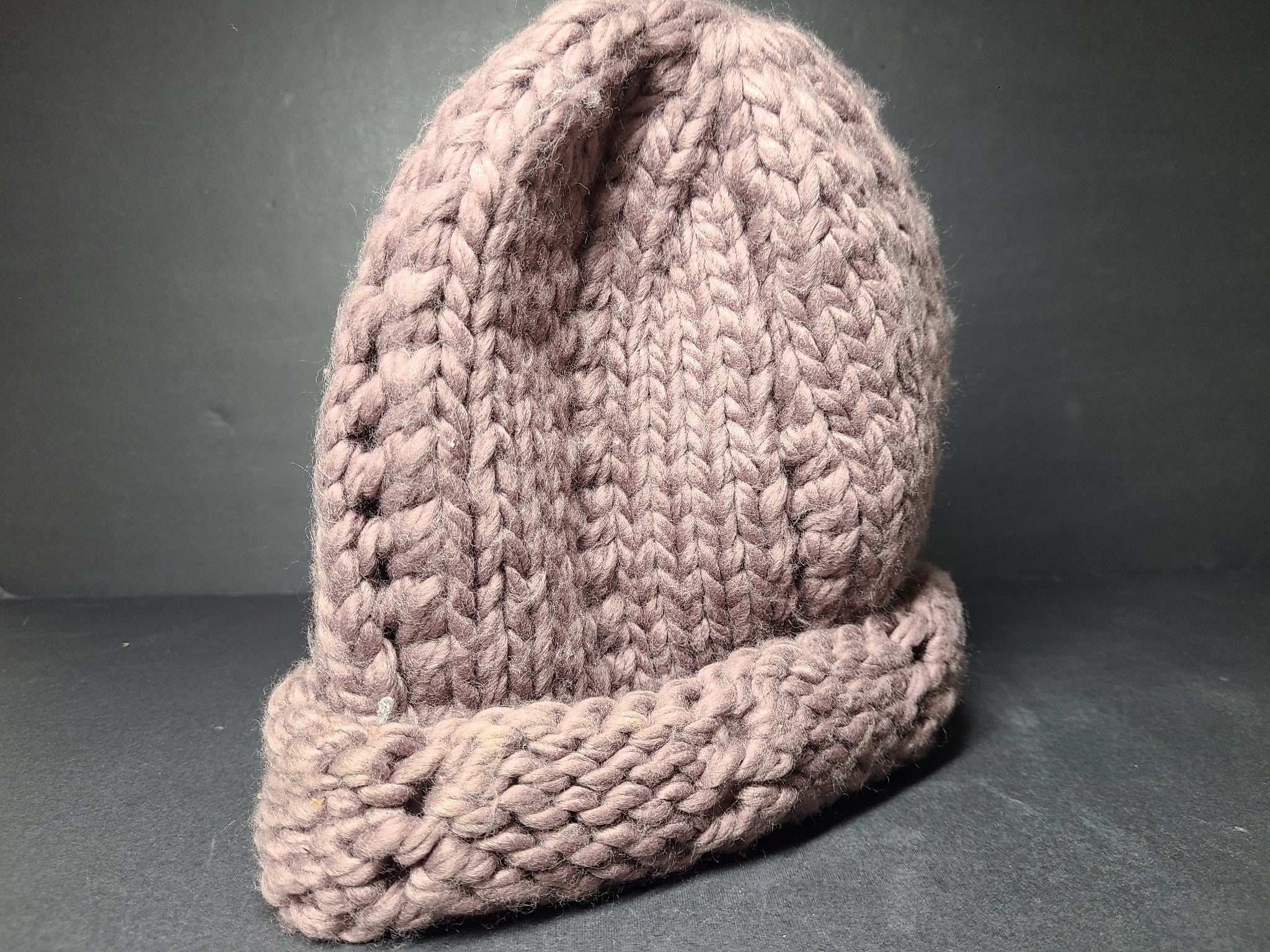 The North Face TNF Women's Chunky Knit Beanie Purple O/S