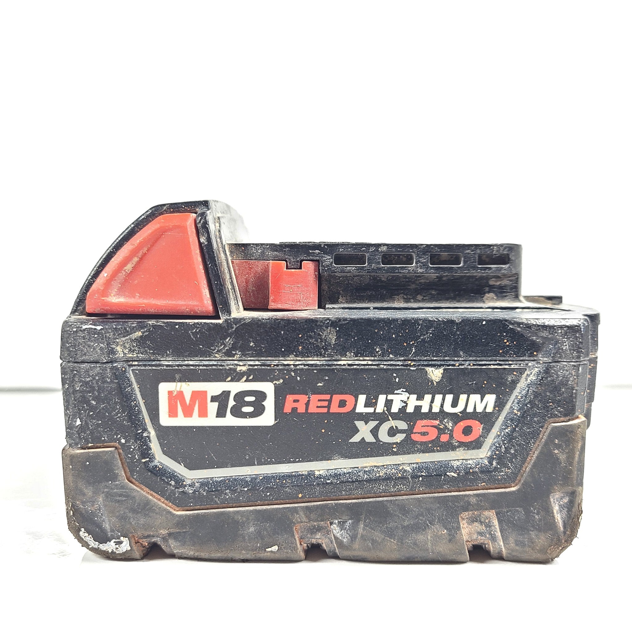 M18 Red Lithium XC5.0 battery pack on a white background