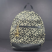 Tommy Hilfiger Women's Backpack Small Monogram Beige Black