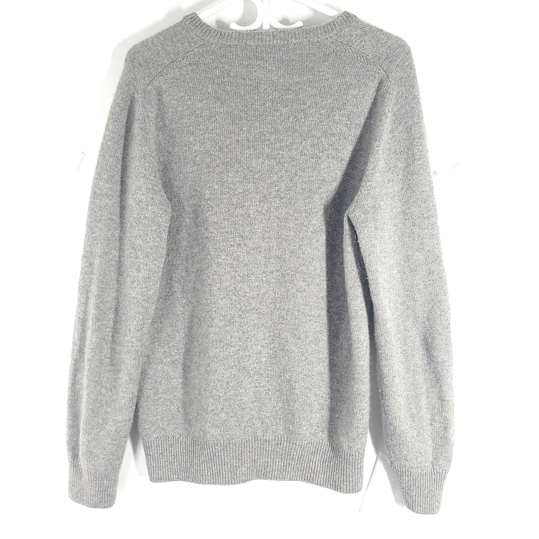 Louis Vuitton Men's Pure Cashmere V Neck Sweater Soft Made in Italy Gray Sz S