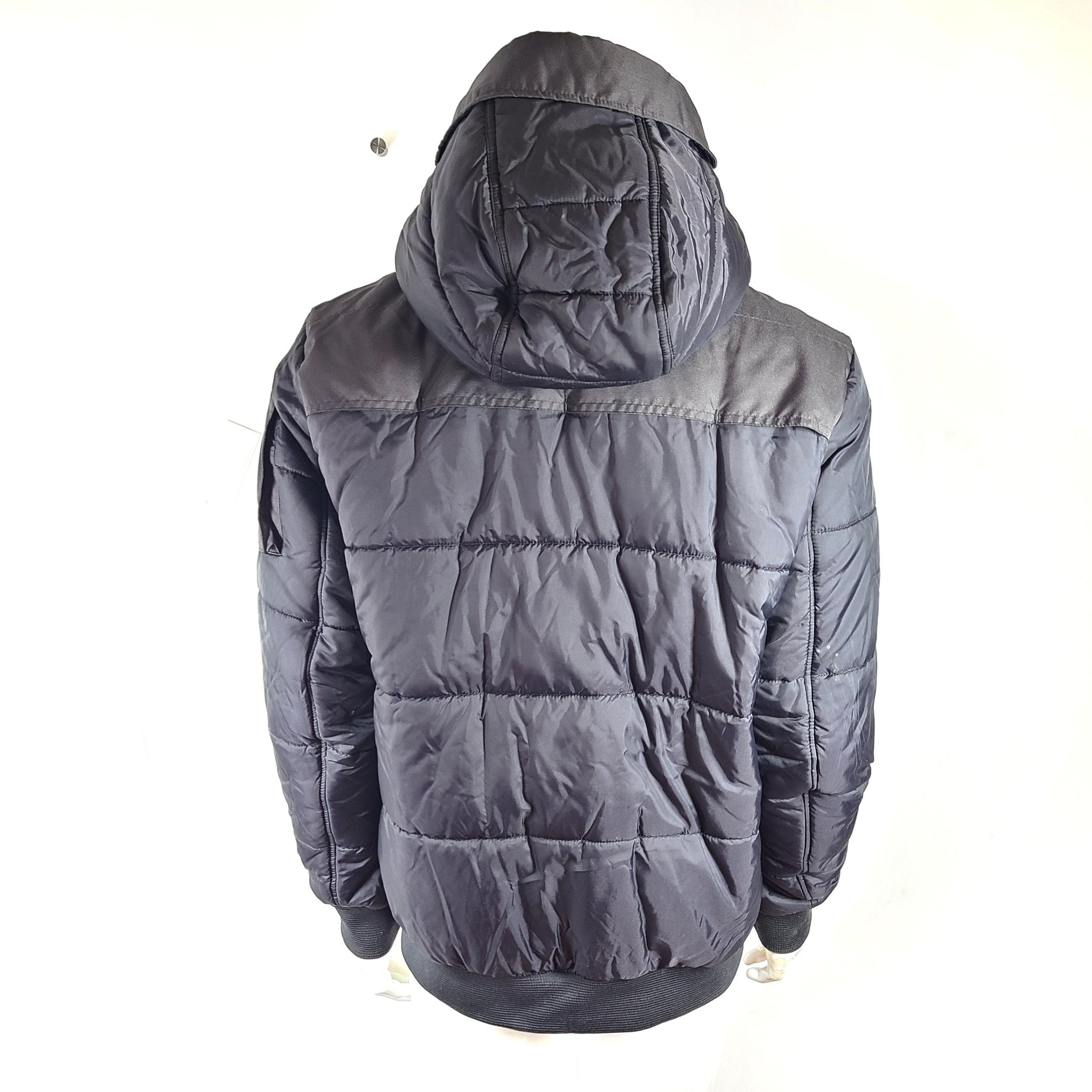 G-Star RAW Whistler-B Clean HDD Bomber Jacket Padded Hooded Insulated Gray Sz XL