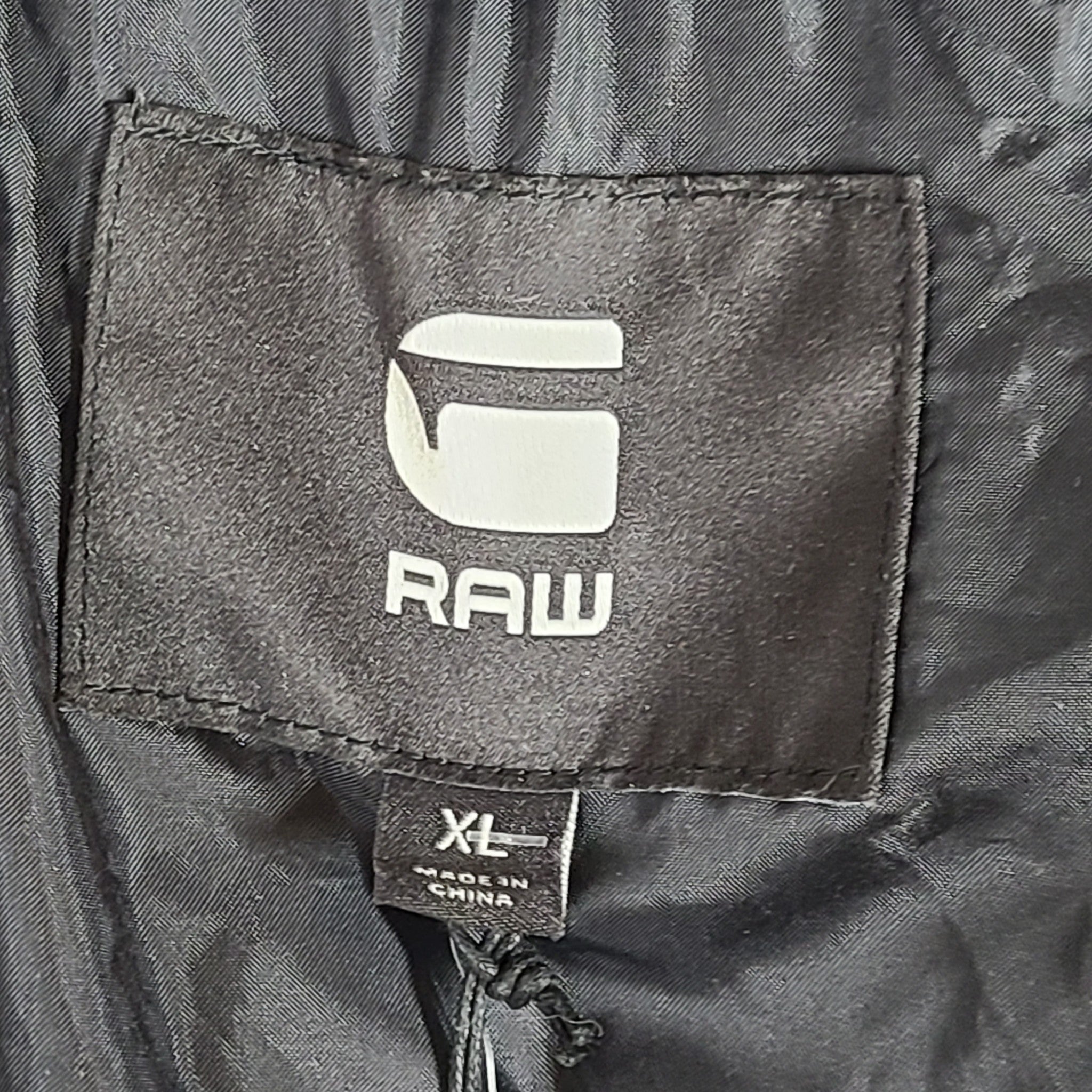 G-Star RAW Whistler-B Clean HDD Bomber Jacket Padded Hooded Insulated Gray Sz XL