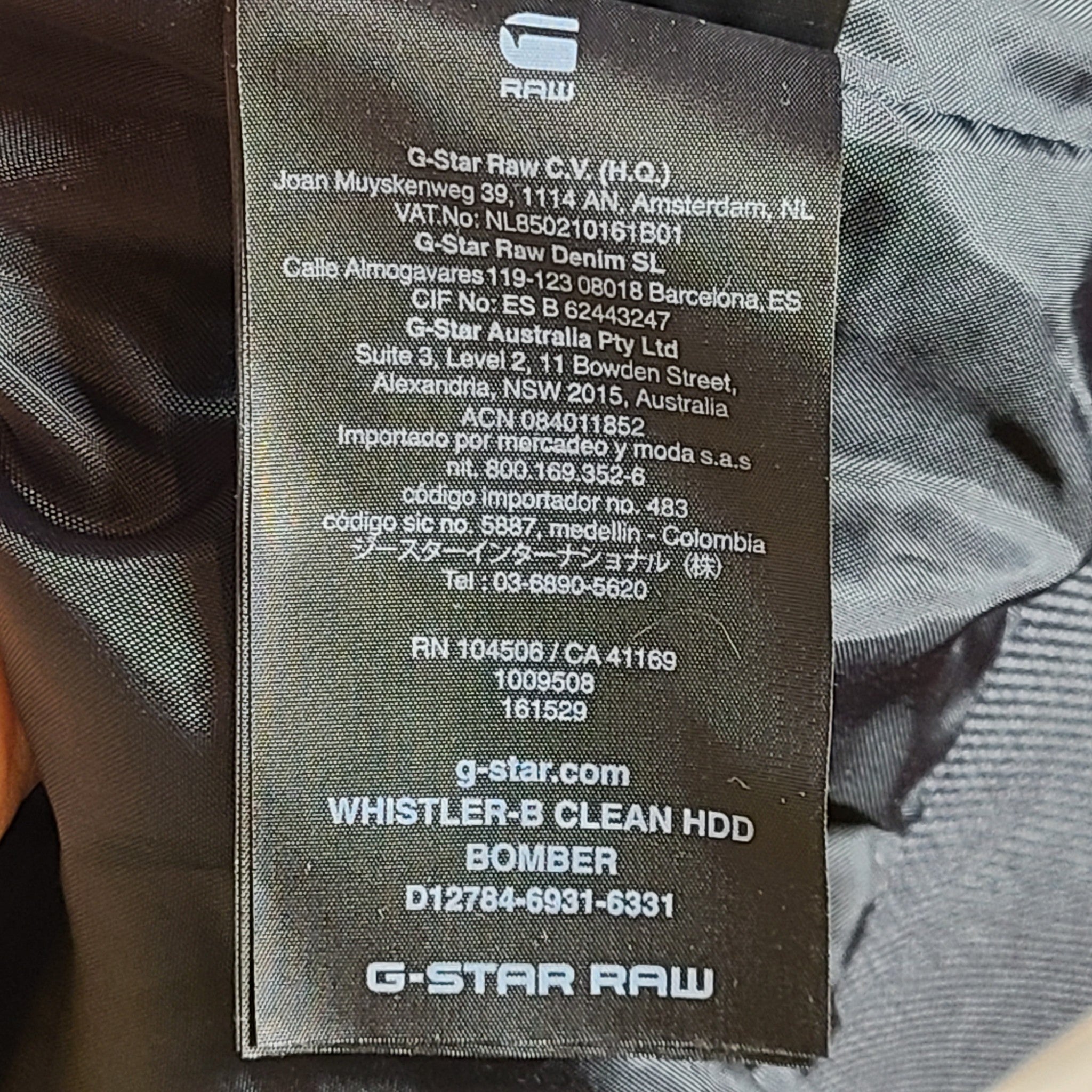 G-Star RAW Whistler-B Clean HDD Bomber Jacket Padded Hooded Insulated Gray Sz XL
