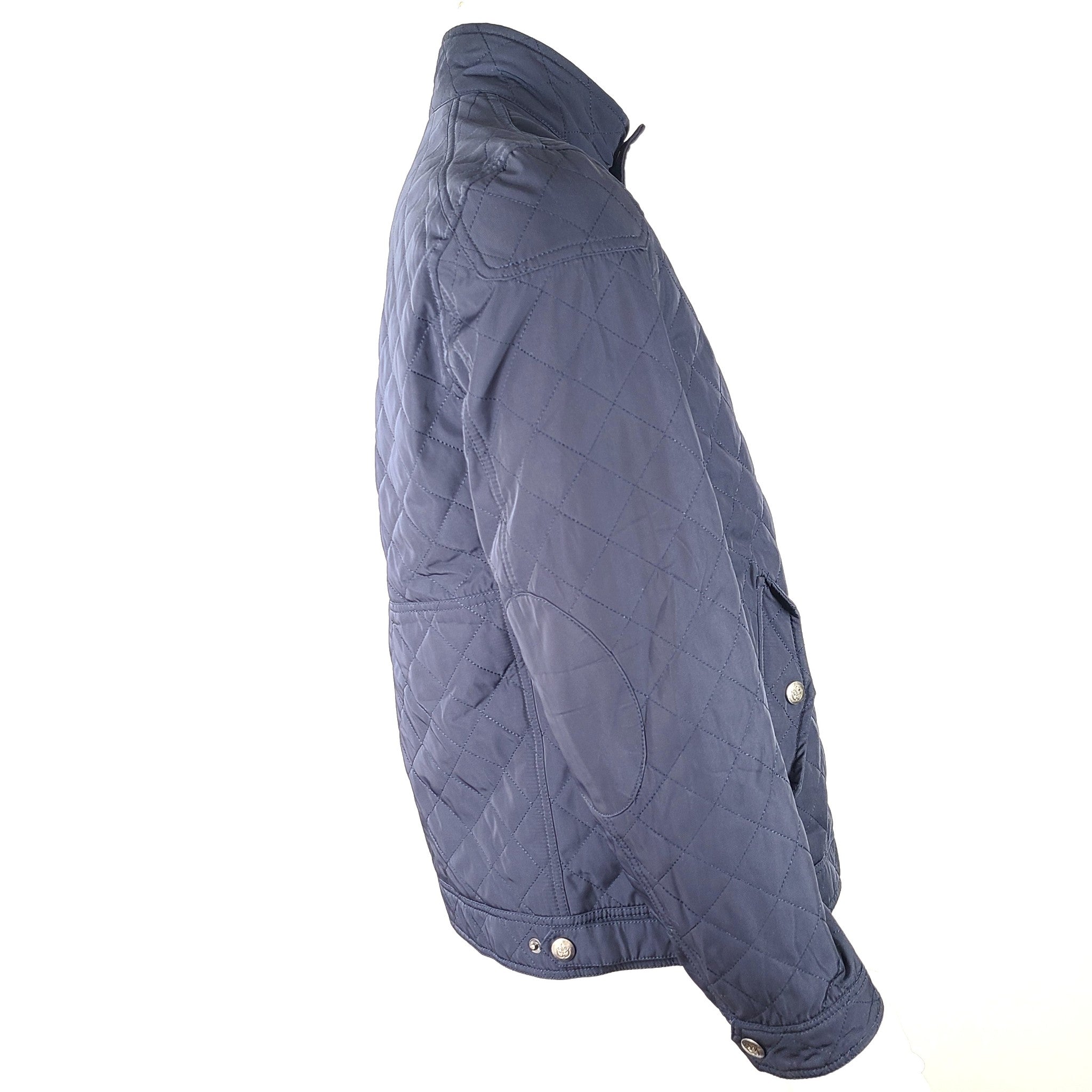 Scappino Men's Essentials Quilted Jacket Lightweight Navy Blue Sz M
