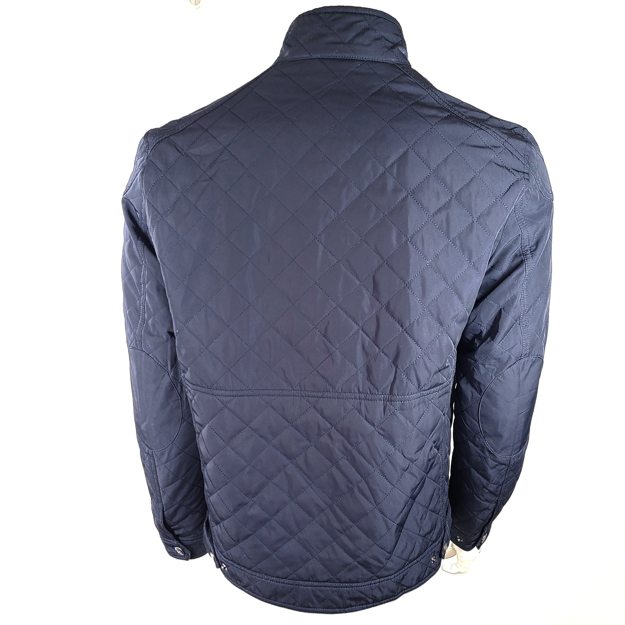 Scappino Men's Essentials Quilted Jacket Lightweight Navy Blue Sz M