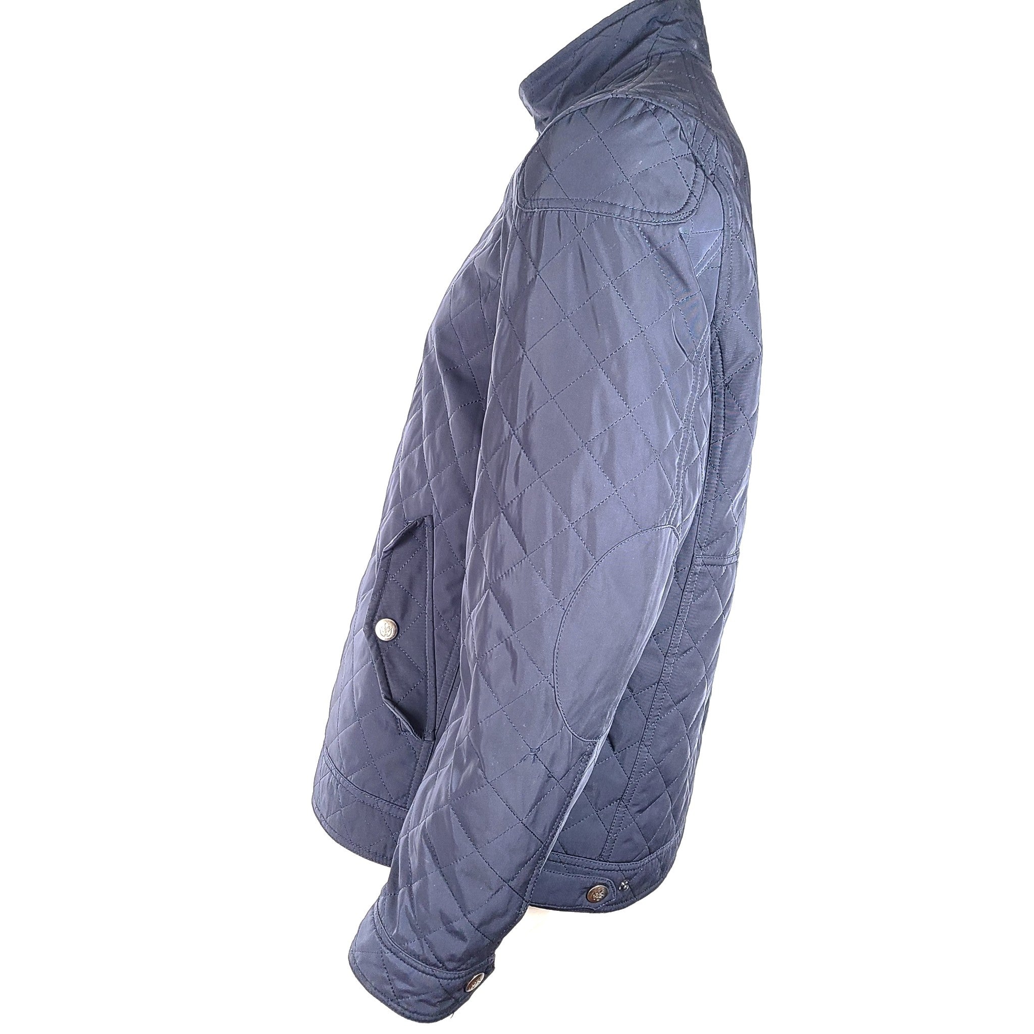 Scappino Men's Essentials Quilted Jacket Lightweight Navy Blue Sz M