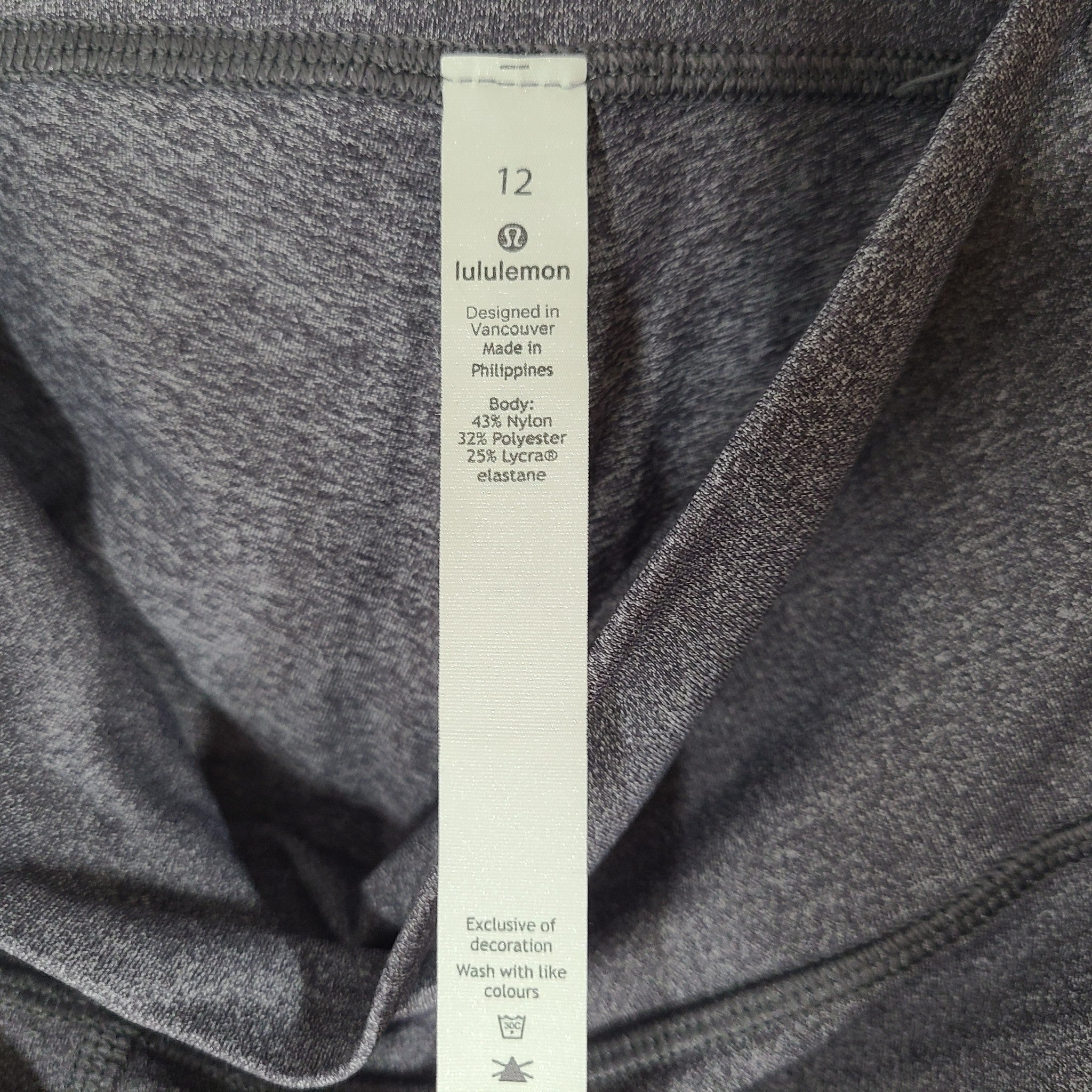 Lululemon Women's Wunder Under High-Rise Tight *Luxtreme 28" Gray Sz 12