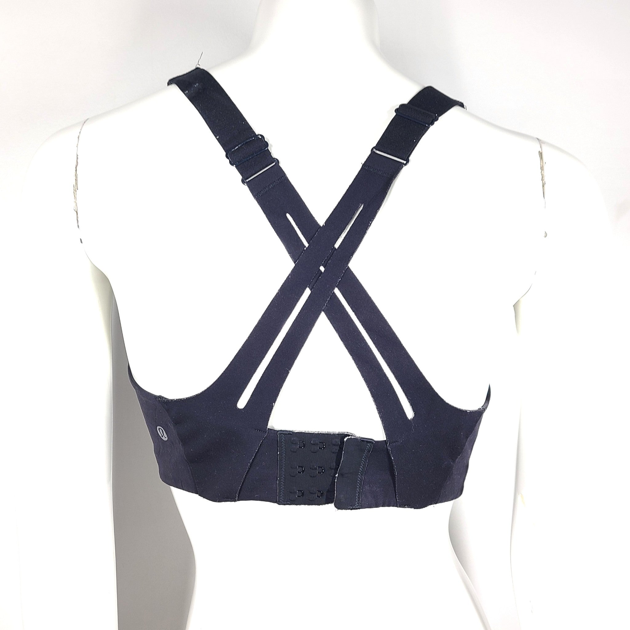 Lululemon AirSupport Bra High Support Running Bra Black Sz 34 DD
