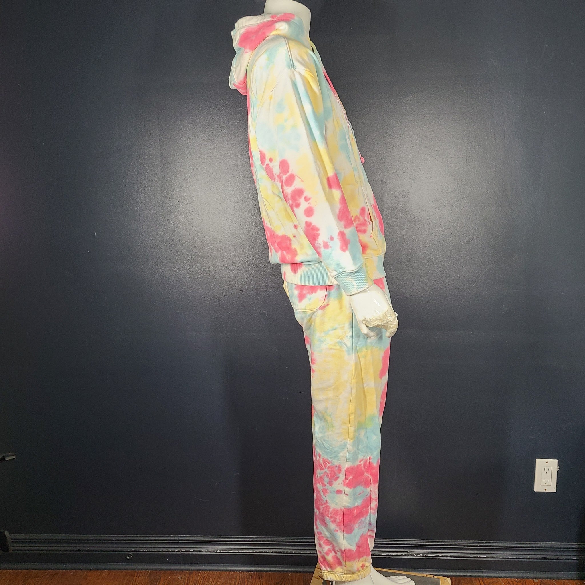 Tommy Hilfiger Jeans Men's Tie Dye Track Suit Hoodie Sweatpants Colorful Sz S/XS