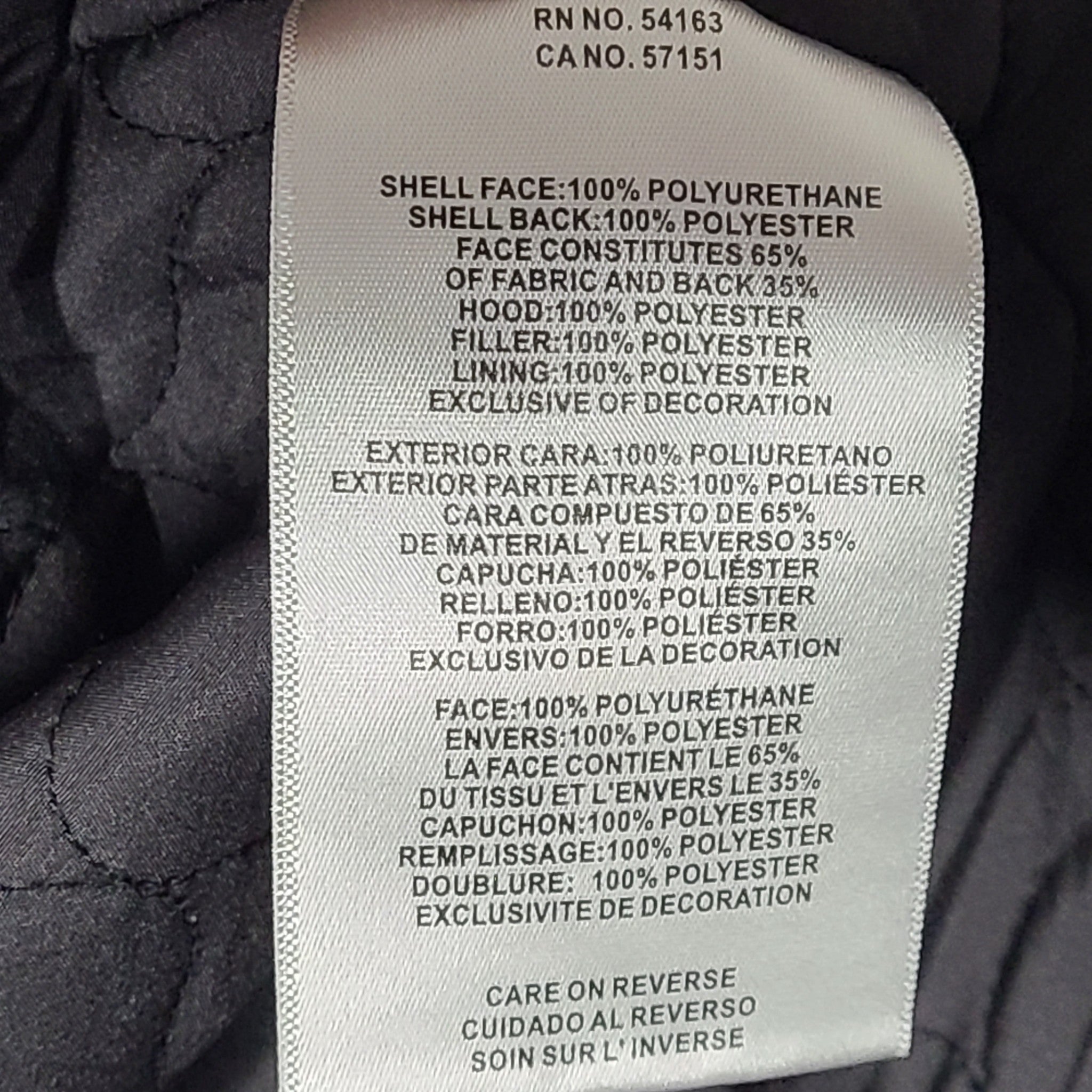 Levi Strauss Levi's Men's Faux Leather Hooded Racer Jacket Black Sz S