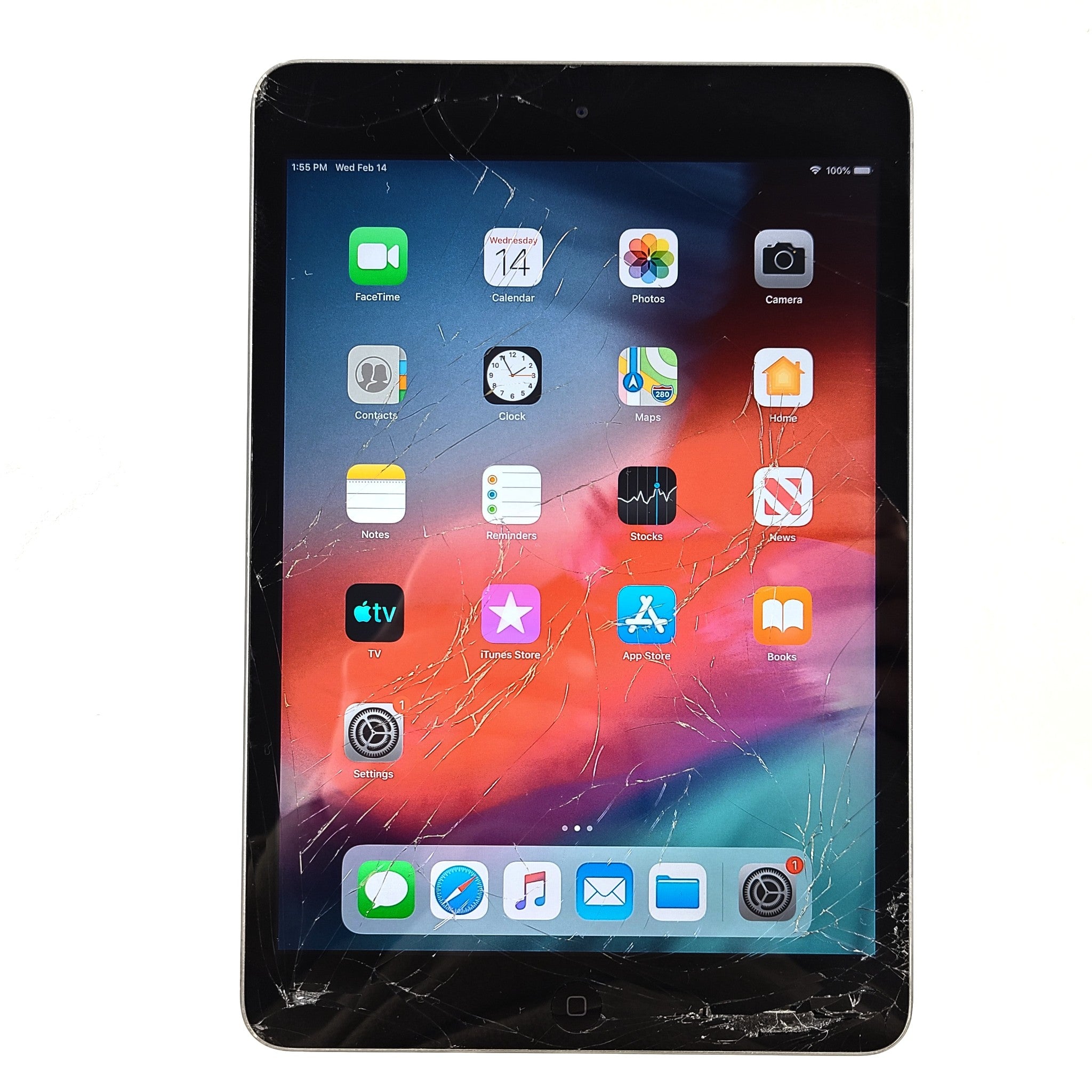 Apple iPad mini 2 16GB, Wi-Fi, 7.9in - Space Gray A1489 READ SCREEN!
