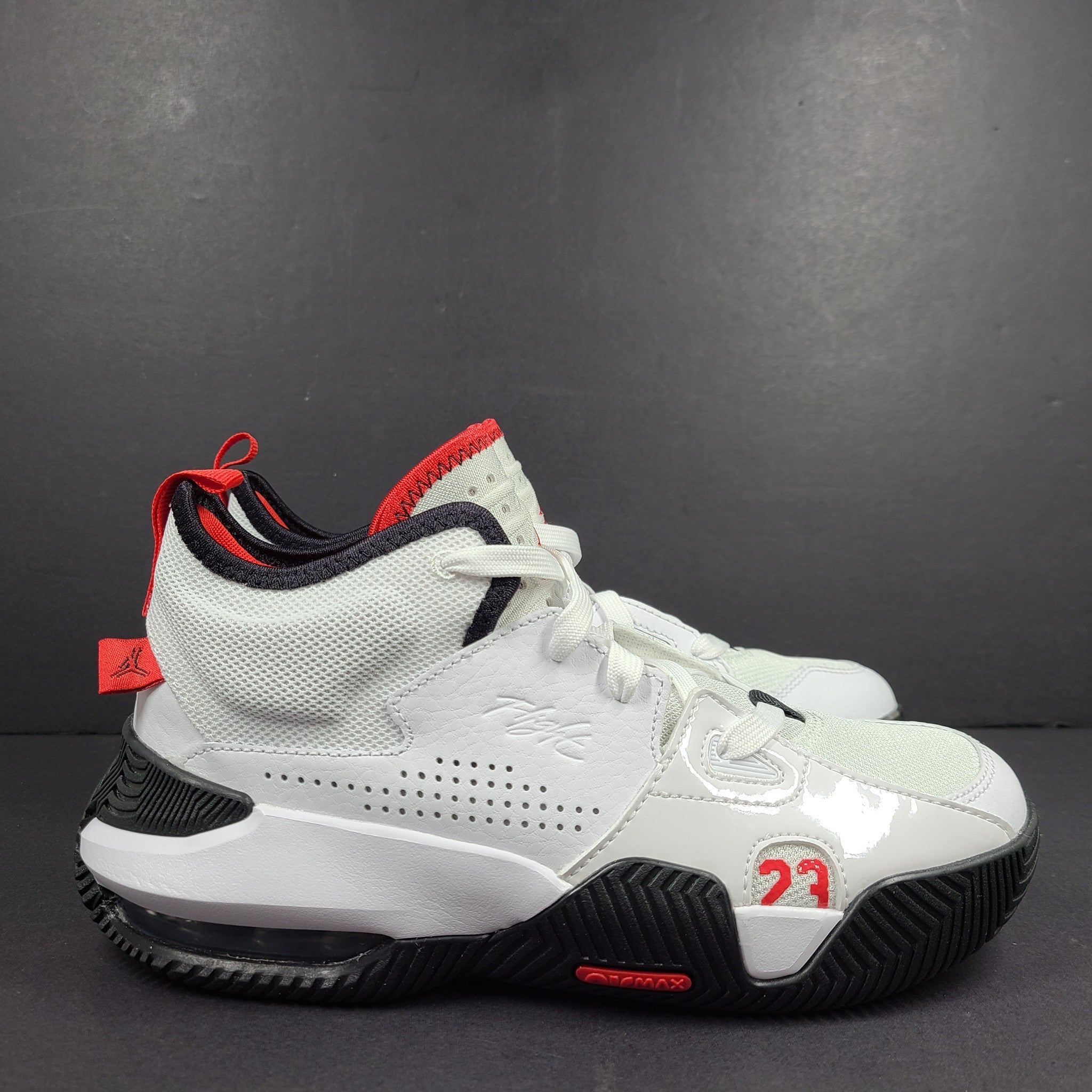Nike Junior GS Jordan Stay Loyal 2 Sneakers DQ8398-106 White Red Black Sz 4.5Y