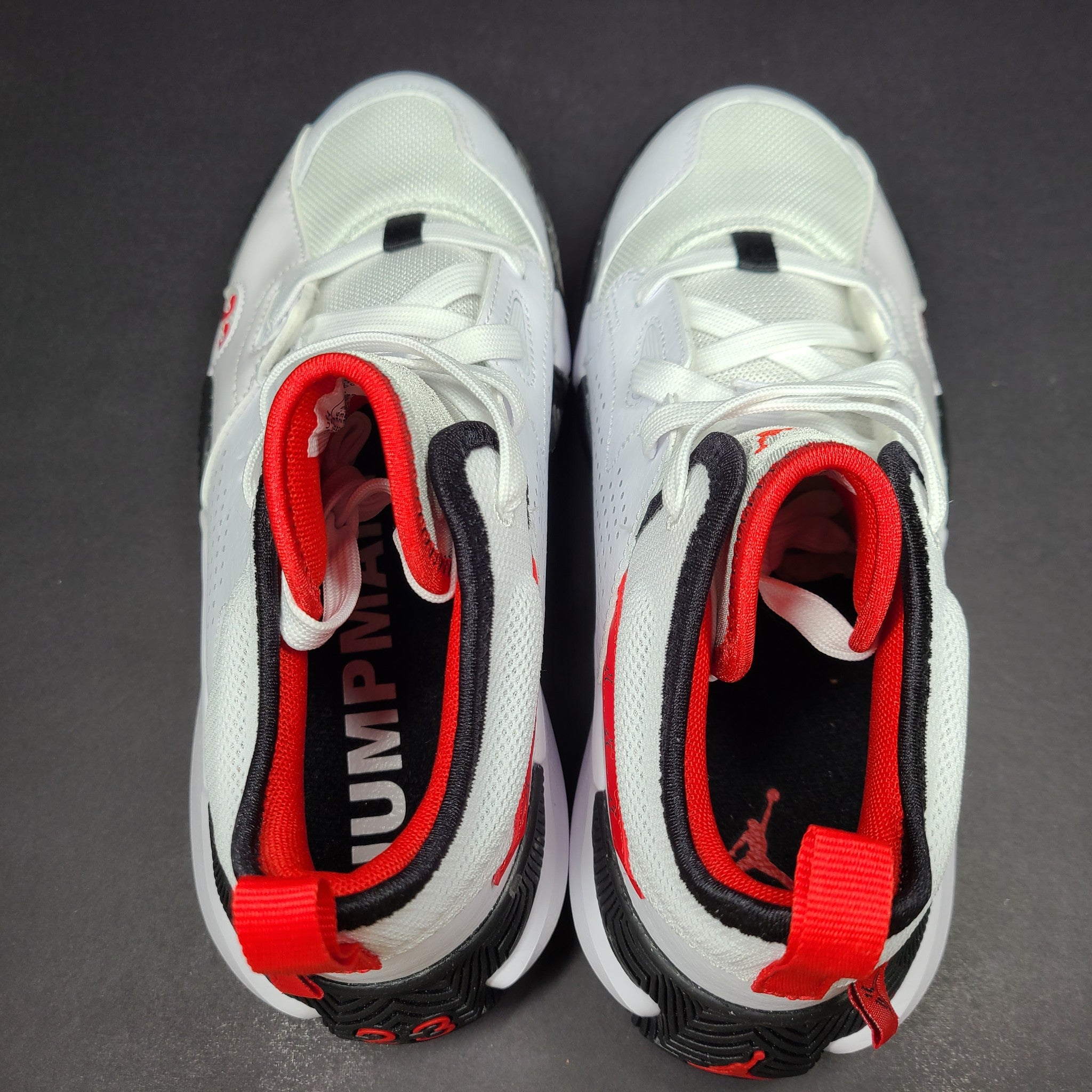 Nike Junior GS Jordan Stay Loyal 2 Sneakers DQ8398-106 White Red Black Sz 4.5Y
