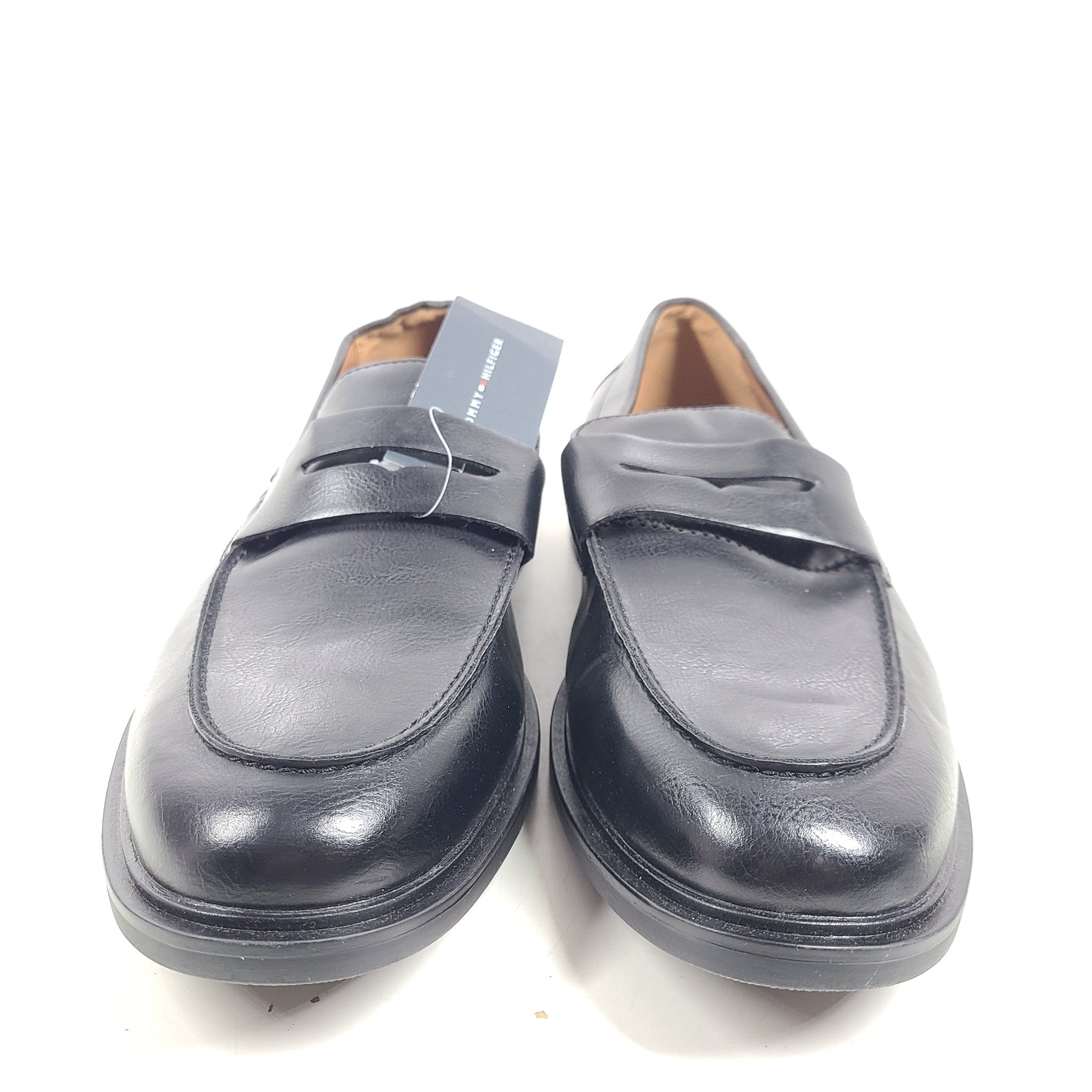 Tommy Hilfiger Men's Dime Slip On Penny Loafers Dress Shoes Black Sz 11