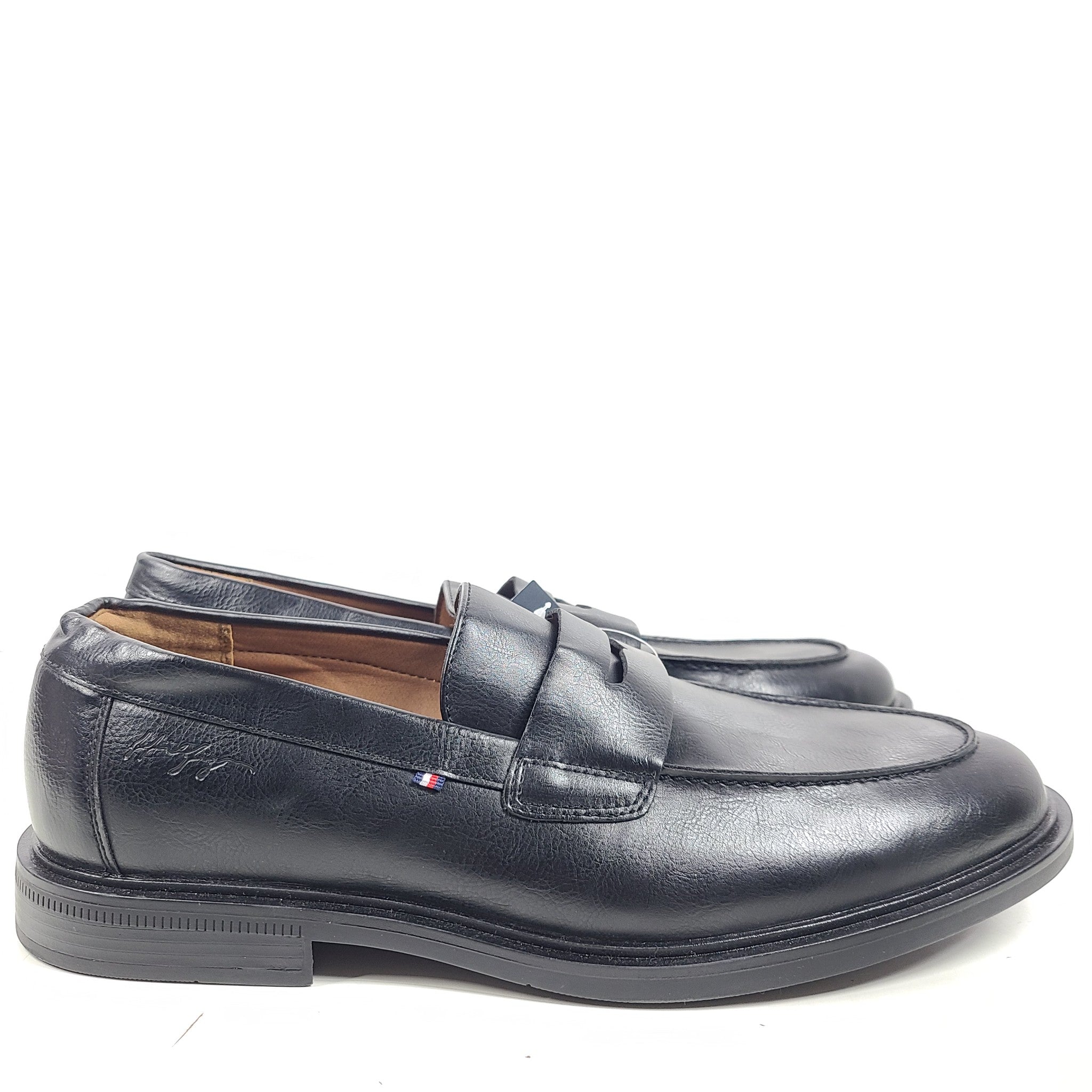 Tommy Hilfiger Men's Dime Slip On Penny Loafers Dress Shoes Black Sz 11