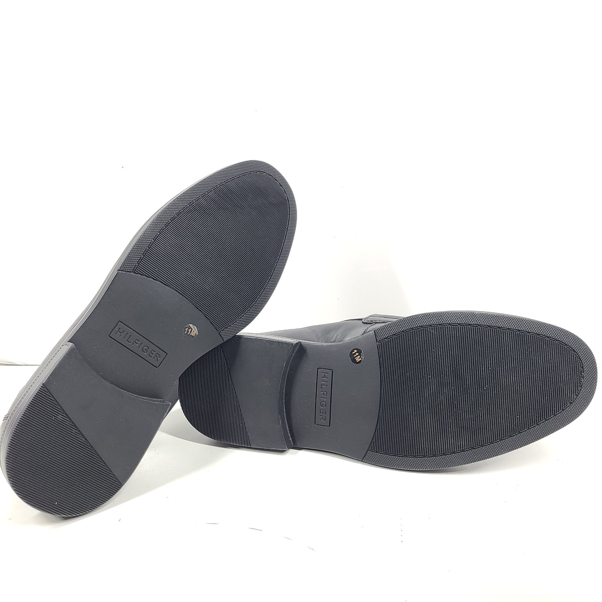Tommy Hilfiger Men's Dime Slip On Penny Loafers Dress Shoes Black Sz 11