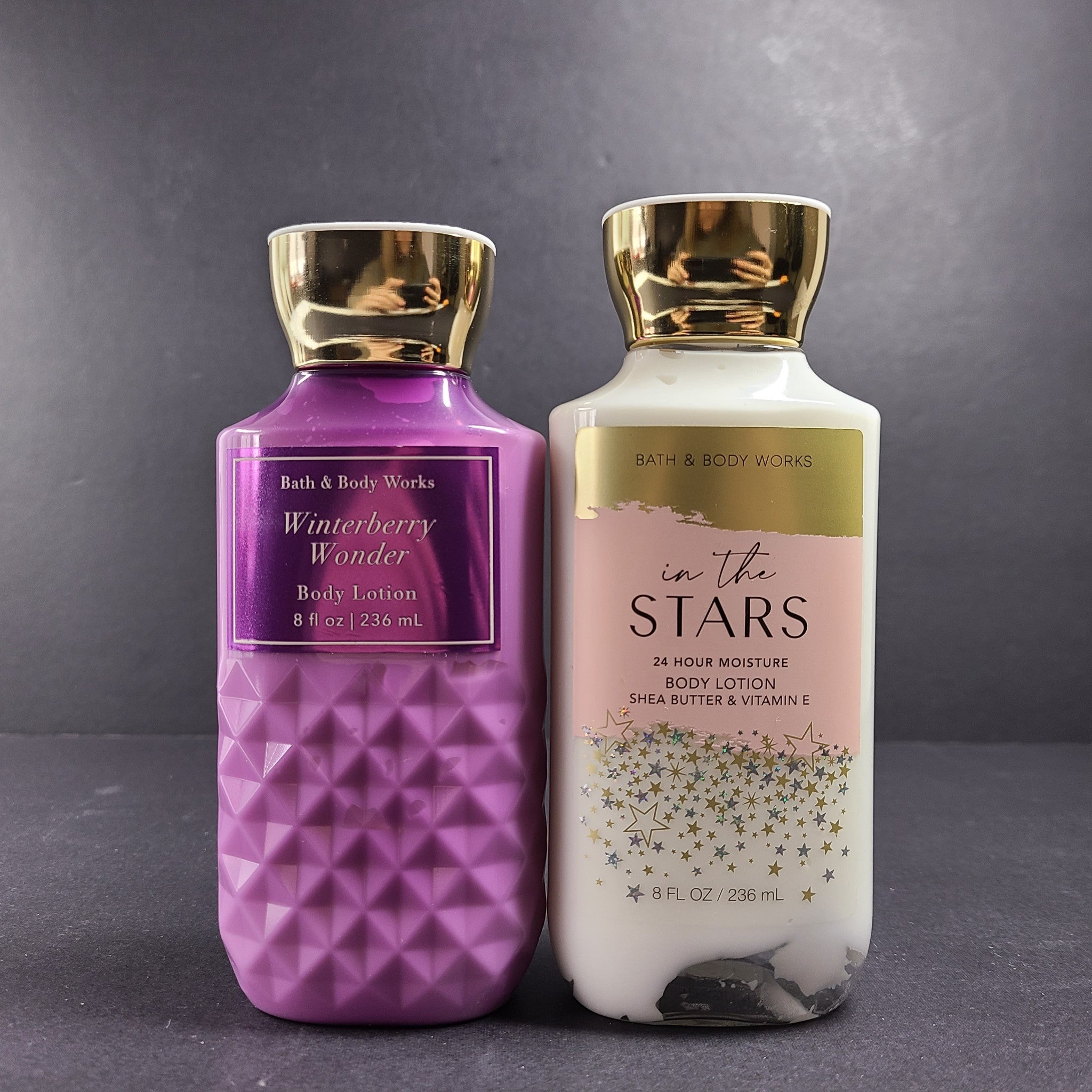 2 Pc Bath & Body Works In The Stars & Winterberry Wonder Body Lotion Shea Butter
