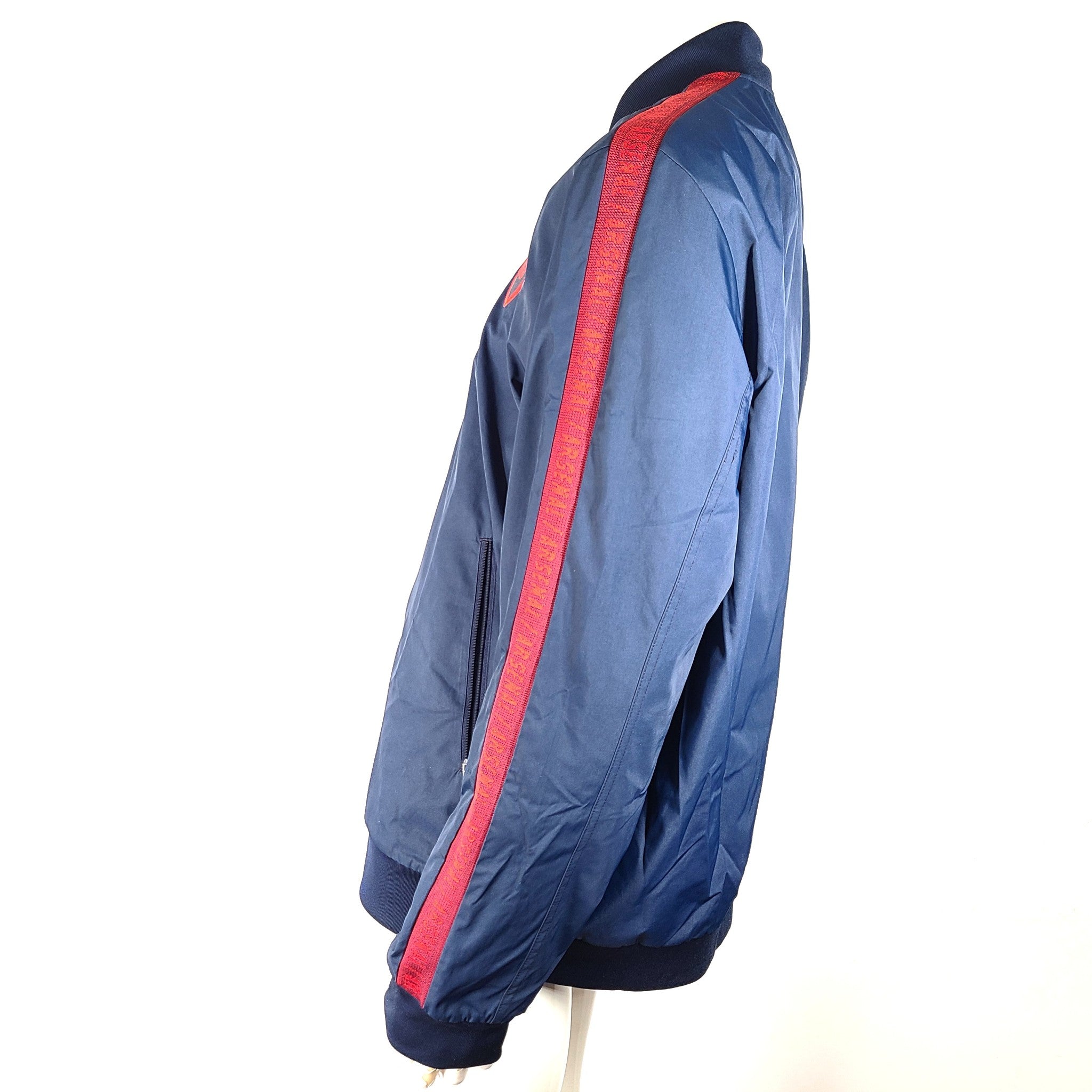Adidas Men's Arsenal Anthem Jacket Soccer EH5610 Navy Red Sz XL