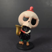 NEW HOW2WORK The Monsters Labubu Mini Figure Toy Forest Concert Saxophone Sax
