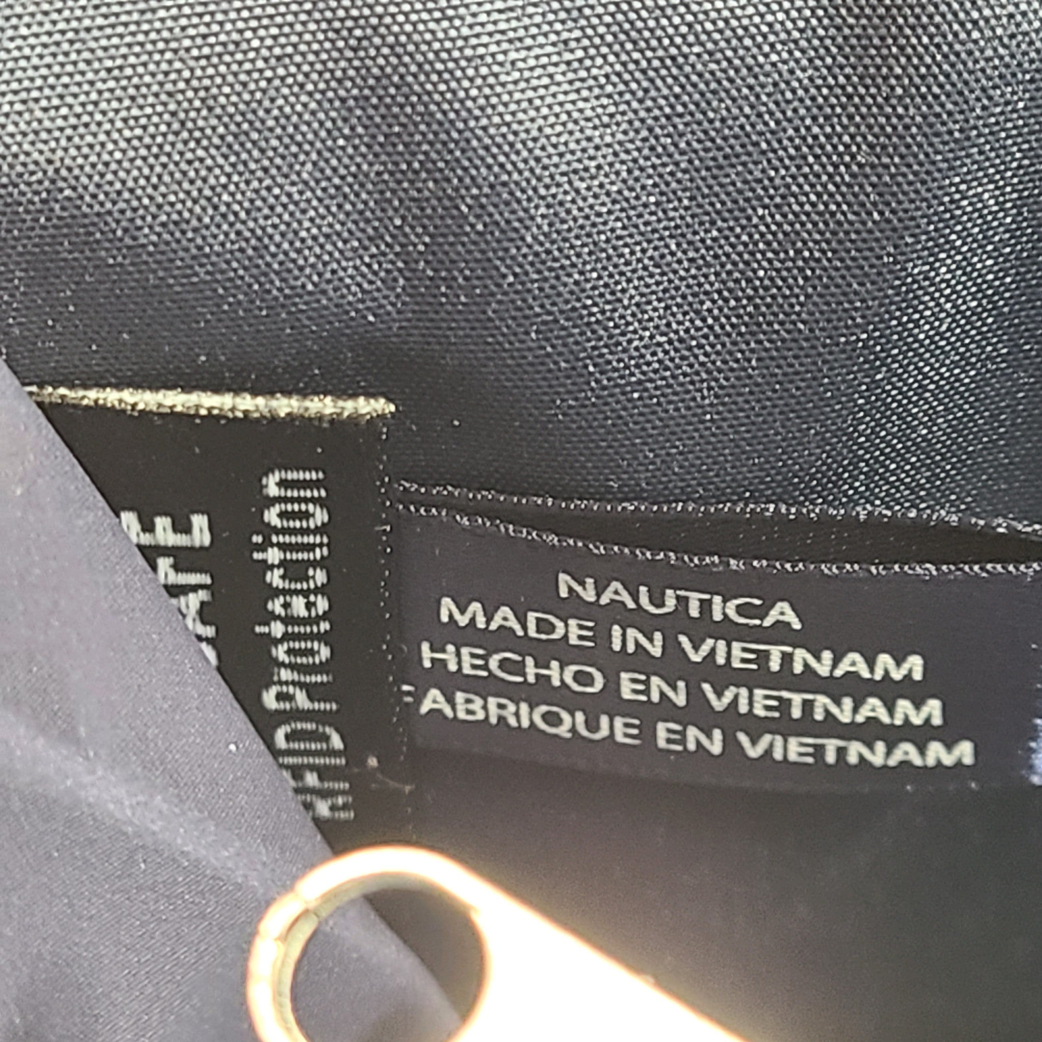 Nautica Money Manager Continental Wallet Gift Box Logo Print Navy Blue NWT