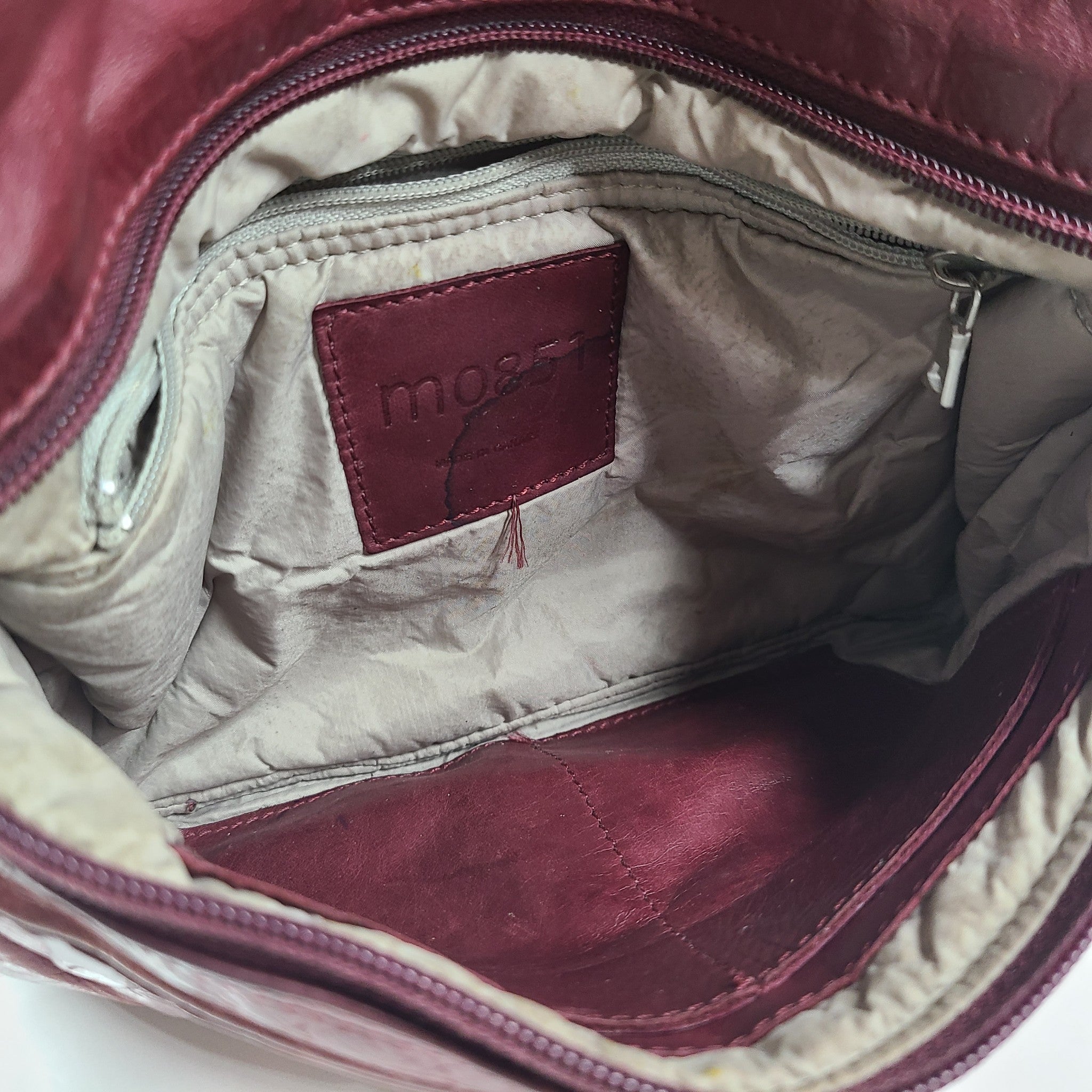 m0851 PF3 Leather Envelope Adjustable Crossbody Strap Bag Flap Pink Burgundy