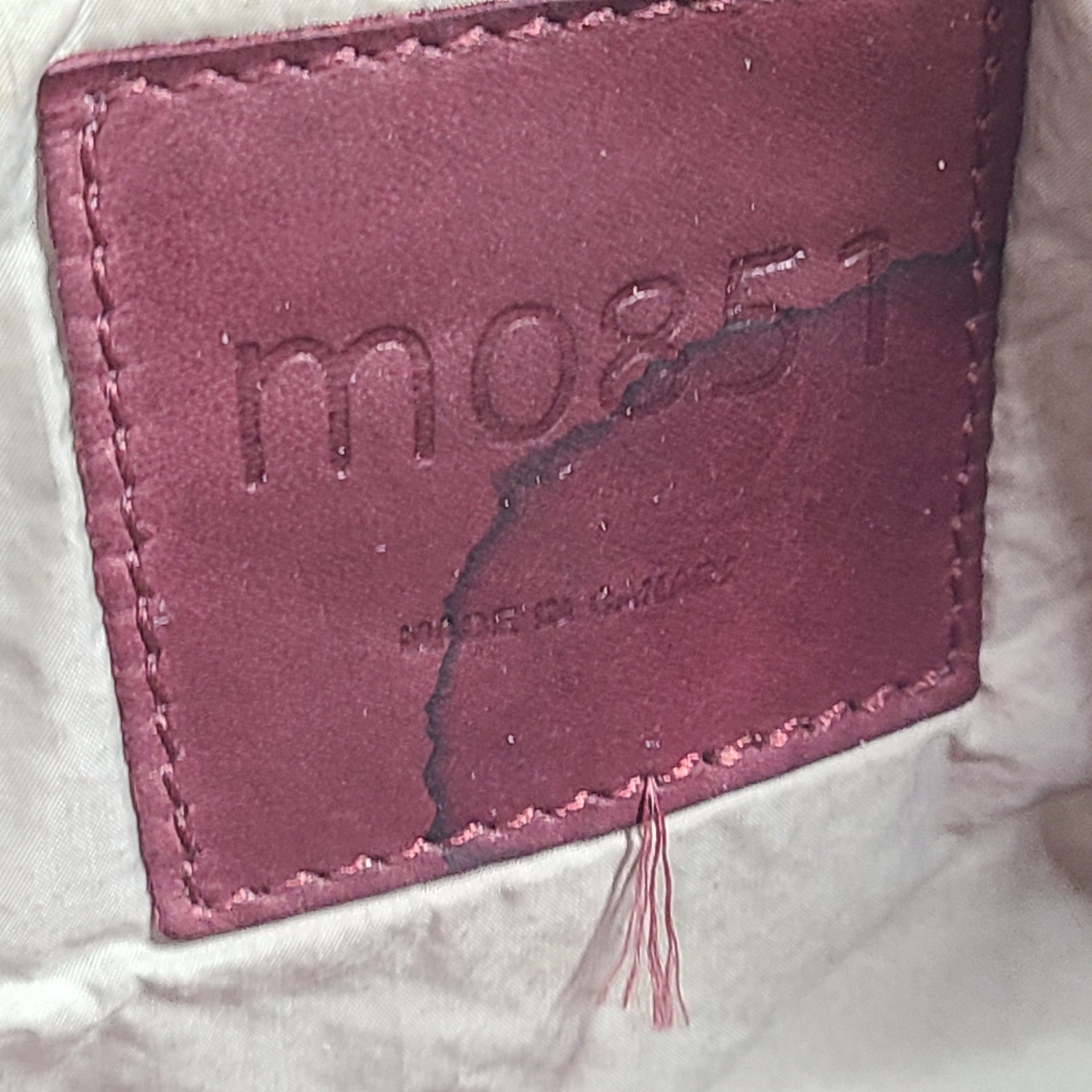 m0851 PF3 Leather Envelope Adjustable Crossbody Strap Bag Flap Pink Burgundy
