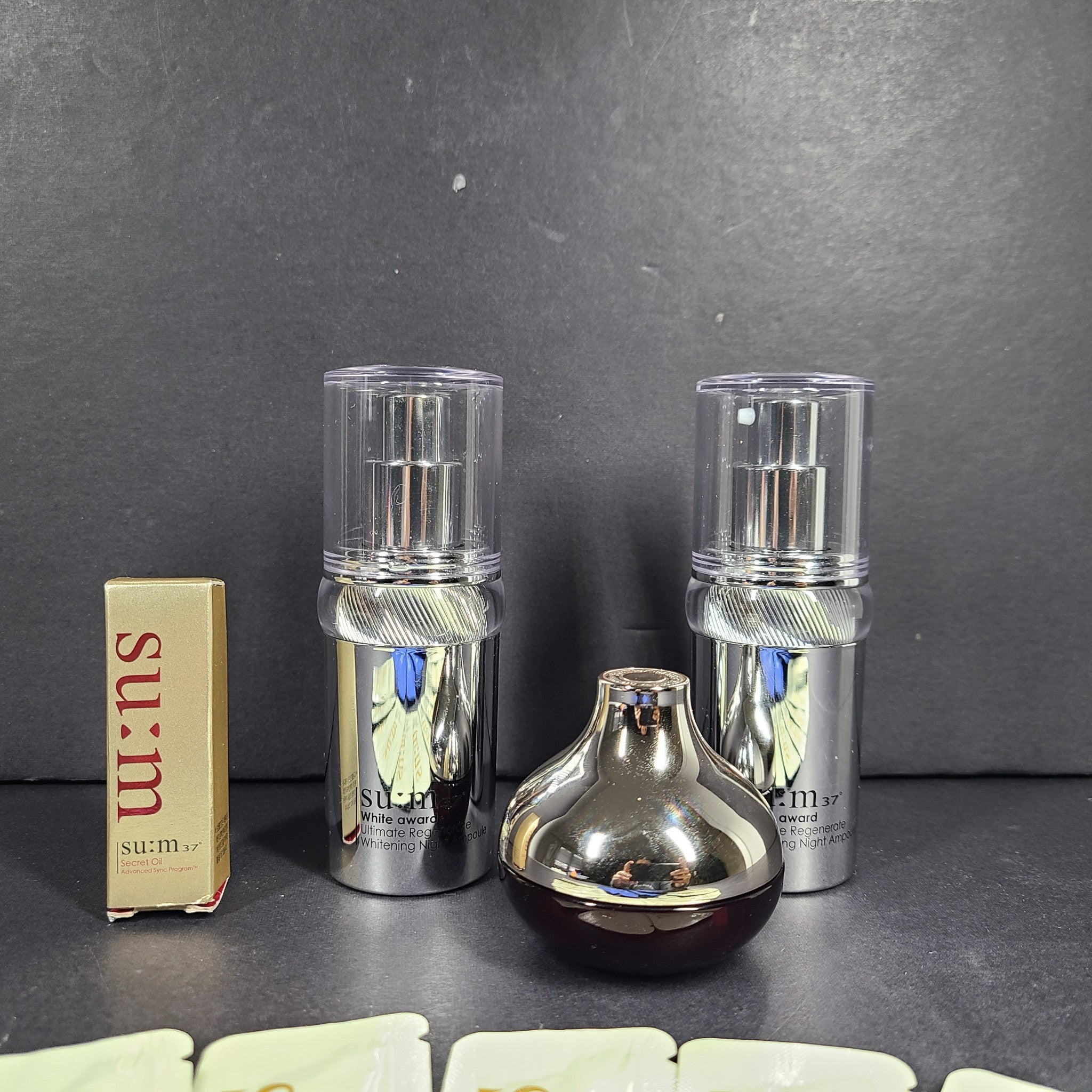 Set of Su:m37 Night Ampoule Sleeping Pack Serum Fleur Cream Secret Oil K-Beauty