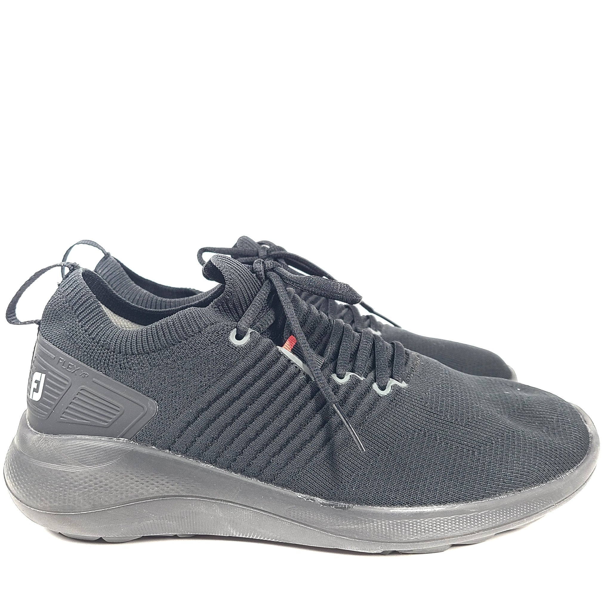 FootJoy Flex XP Men's Spikeless Golf Shoes Waterproof Mesh 56271 Black Sz 8M