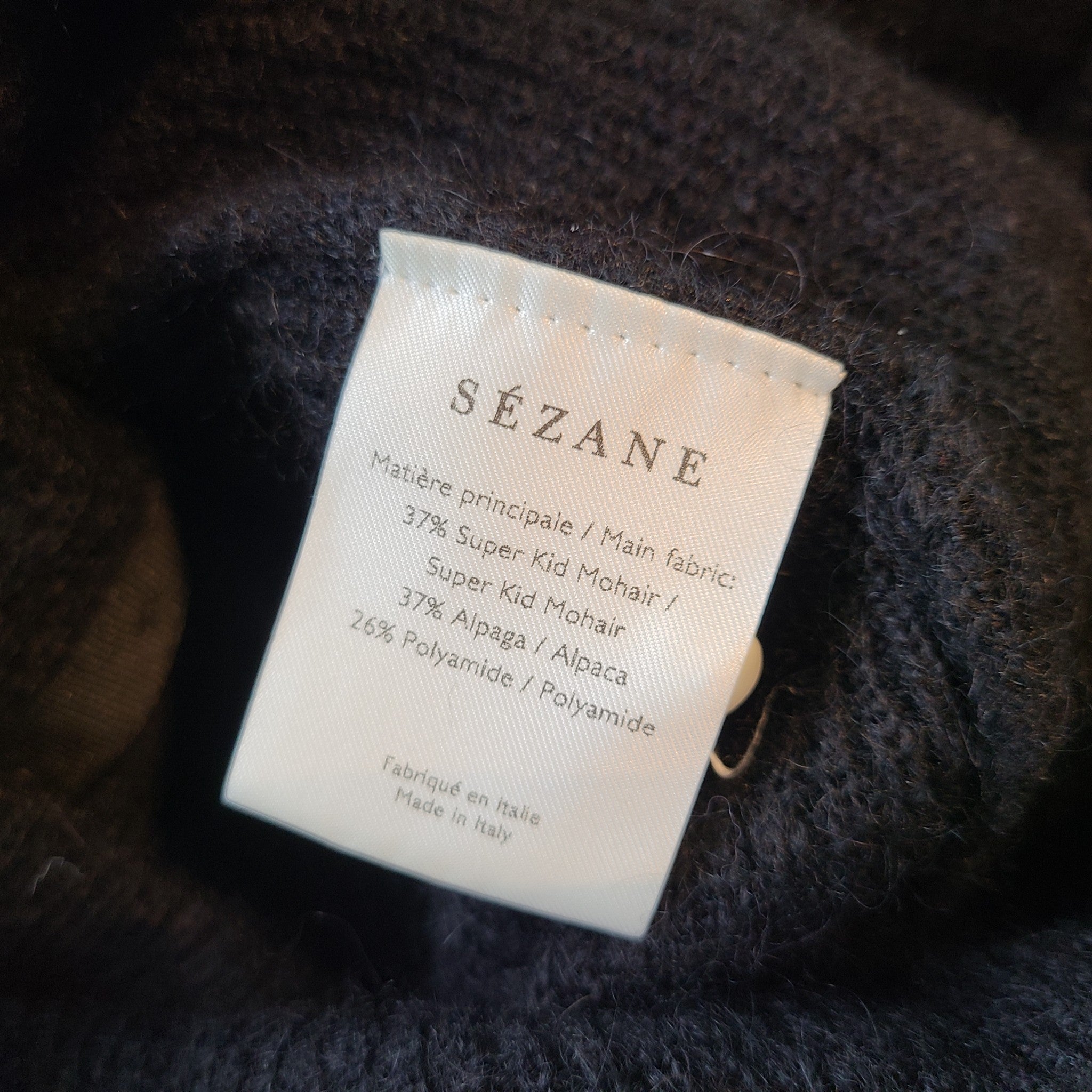 La Maille Sezane Gaspard Cardigan - Kid Mohair Alpaca - Knit Button Down Sz S