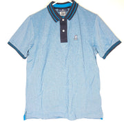 Psycho Bunny Men's Milton Polo Shirt Pima Cotton Blue Sz 5/ M