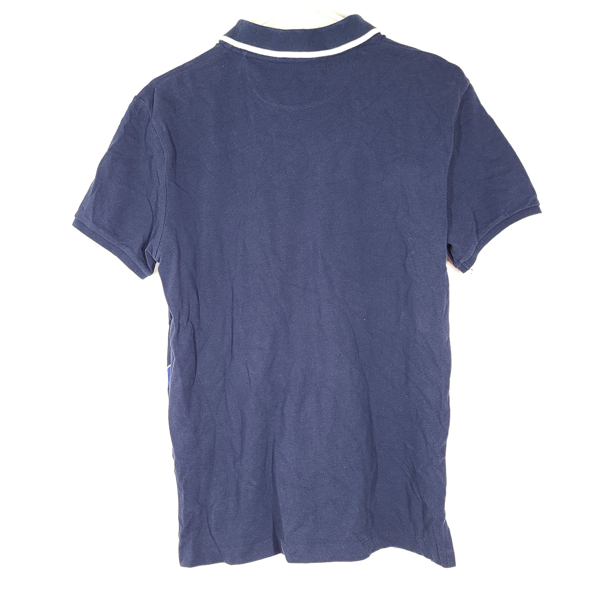 Polo Ralph Lauren Men's Sailboat Mesh Polo Shirt Navy Blue Custom Slim Sz S