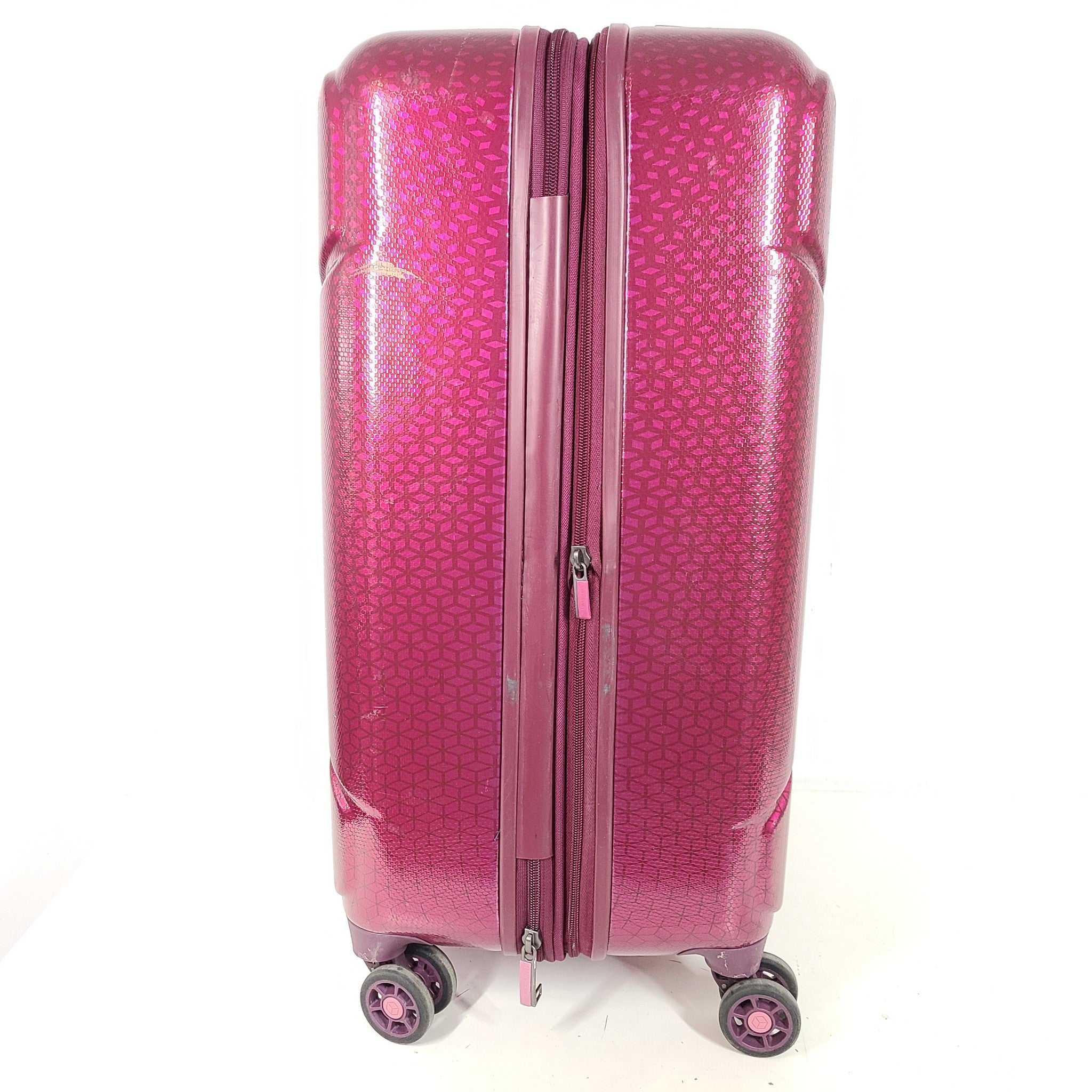 Hedgren Freestyle Glide 25" Hardside Expandable Spinner Light TSA Lock Beet Red