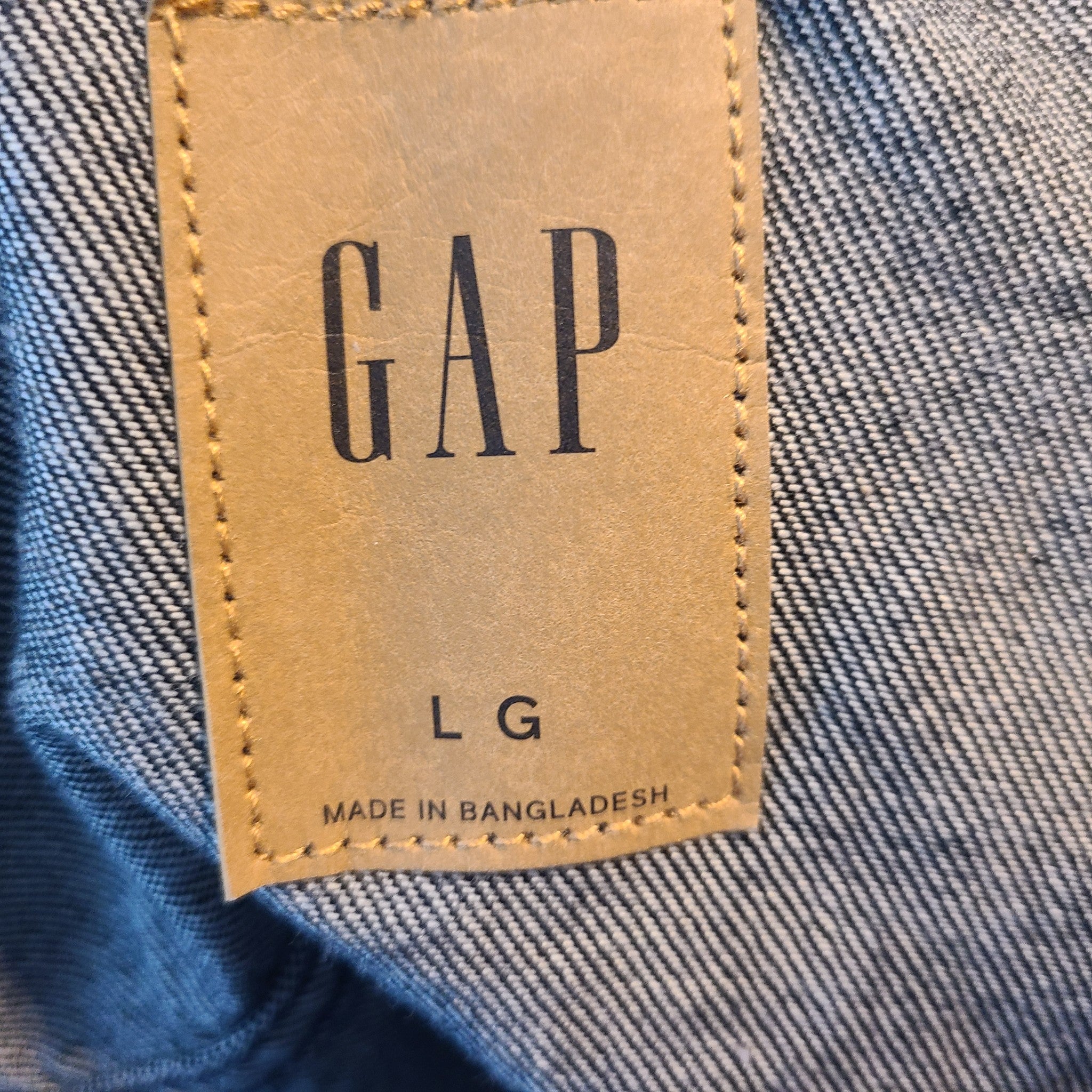 Gap Men's Classic Icon Denim Jacket Jean Jacket Washed Black Sz L