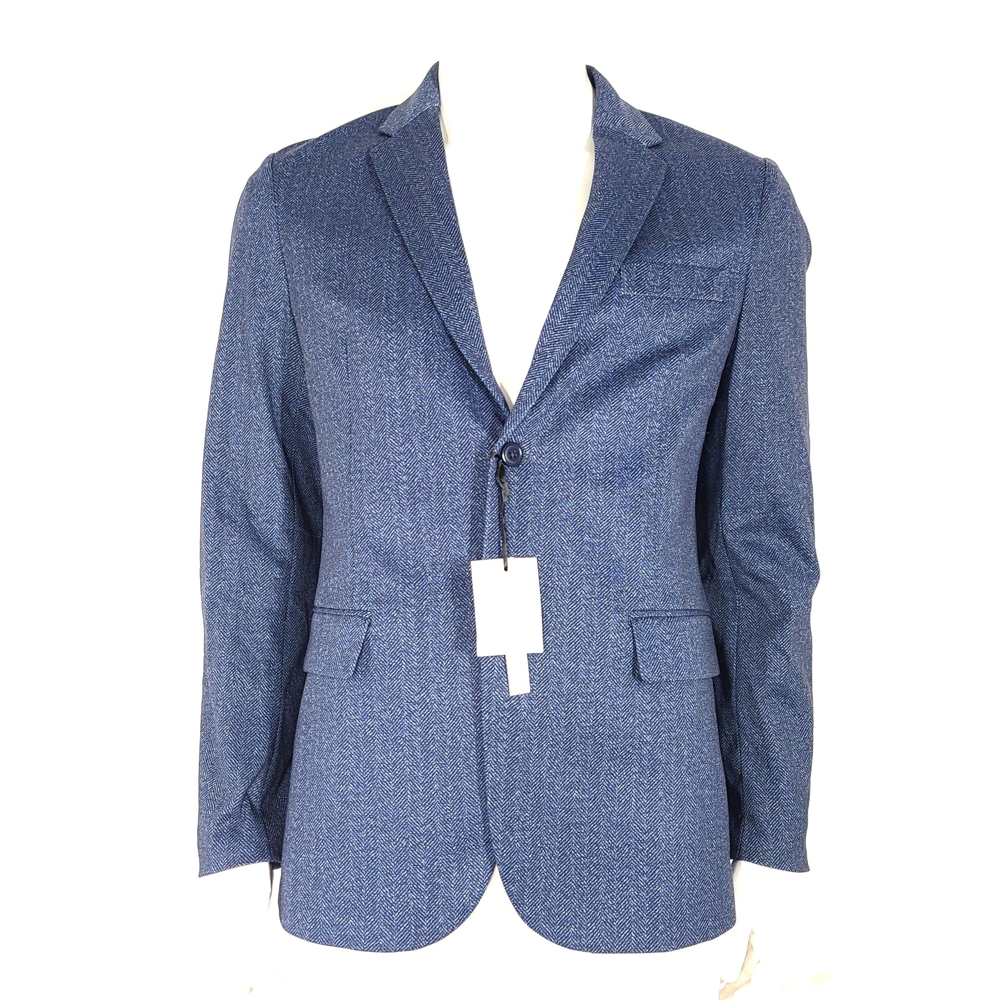 Rumford Venezia Men's Stretch Fabric Blazer Suit Jacket Blue Sz 38