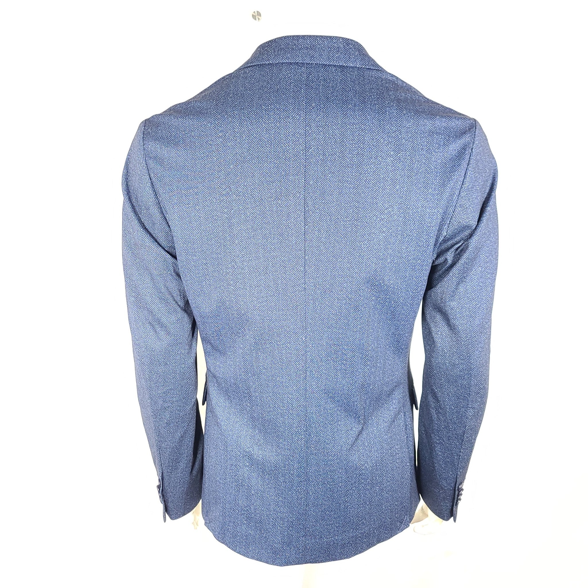 Rumford Venezia Men's Stretch Fabric Blazer Suit Jacket Blue Sz 38