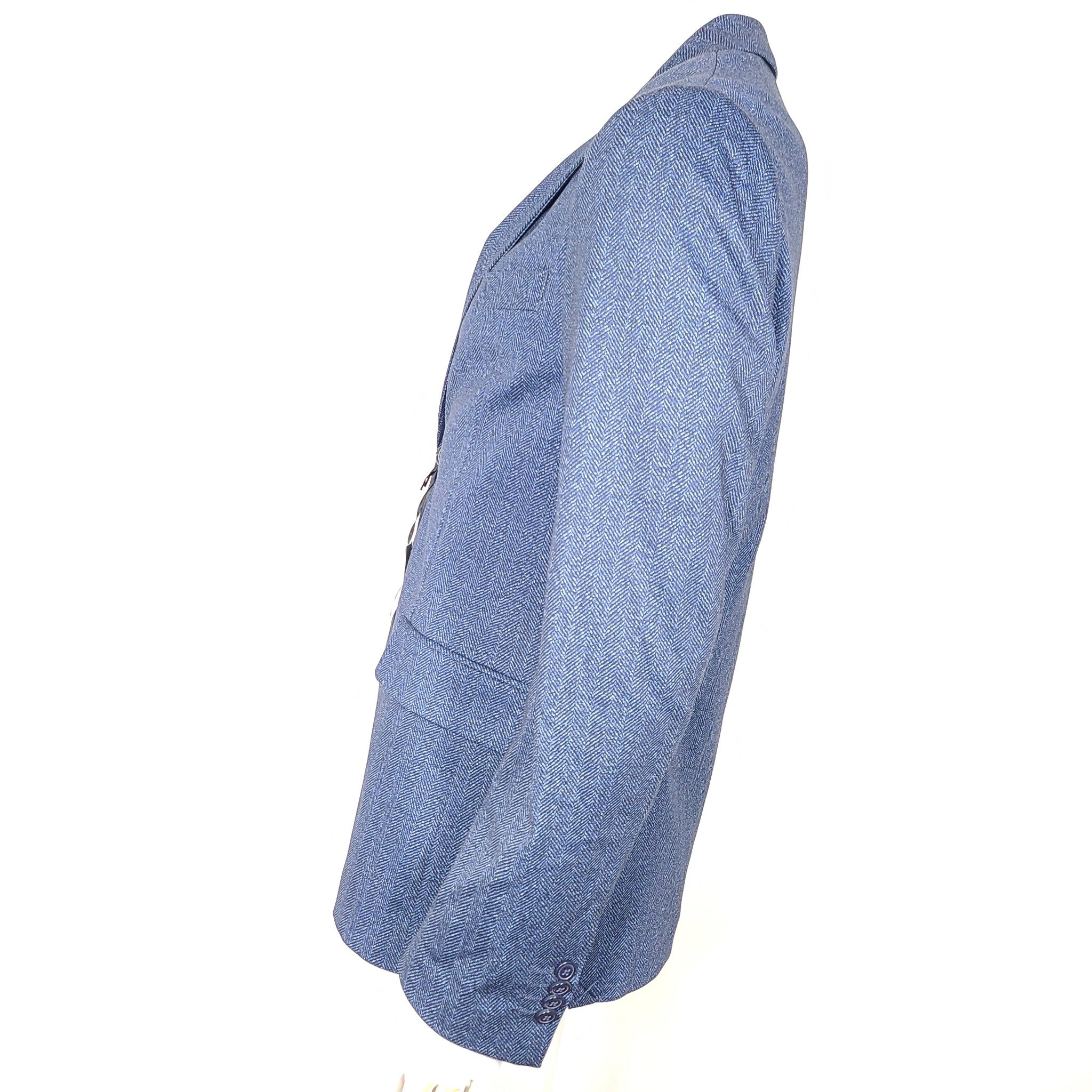 Rumford Venezia Men's Stretch Fabric Blazer Suit Jacket Blue Sz 38