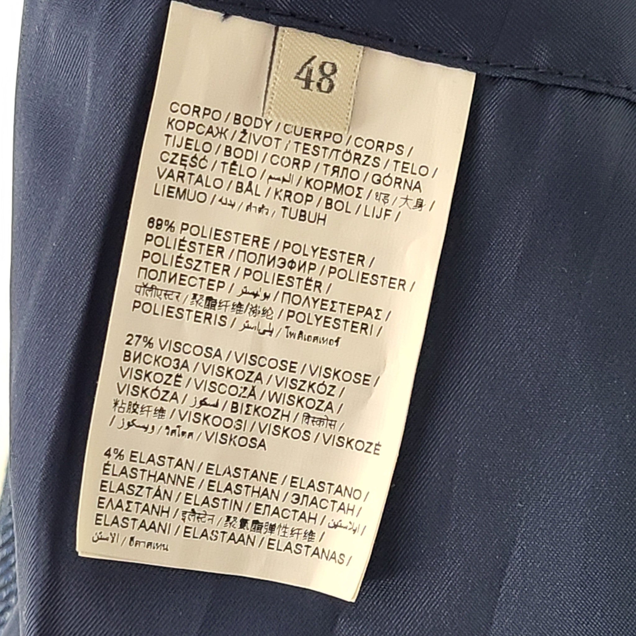 Rumford Venezia Men's Stretch Fabric Blazer Suit Jacket Blue Sz 38