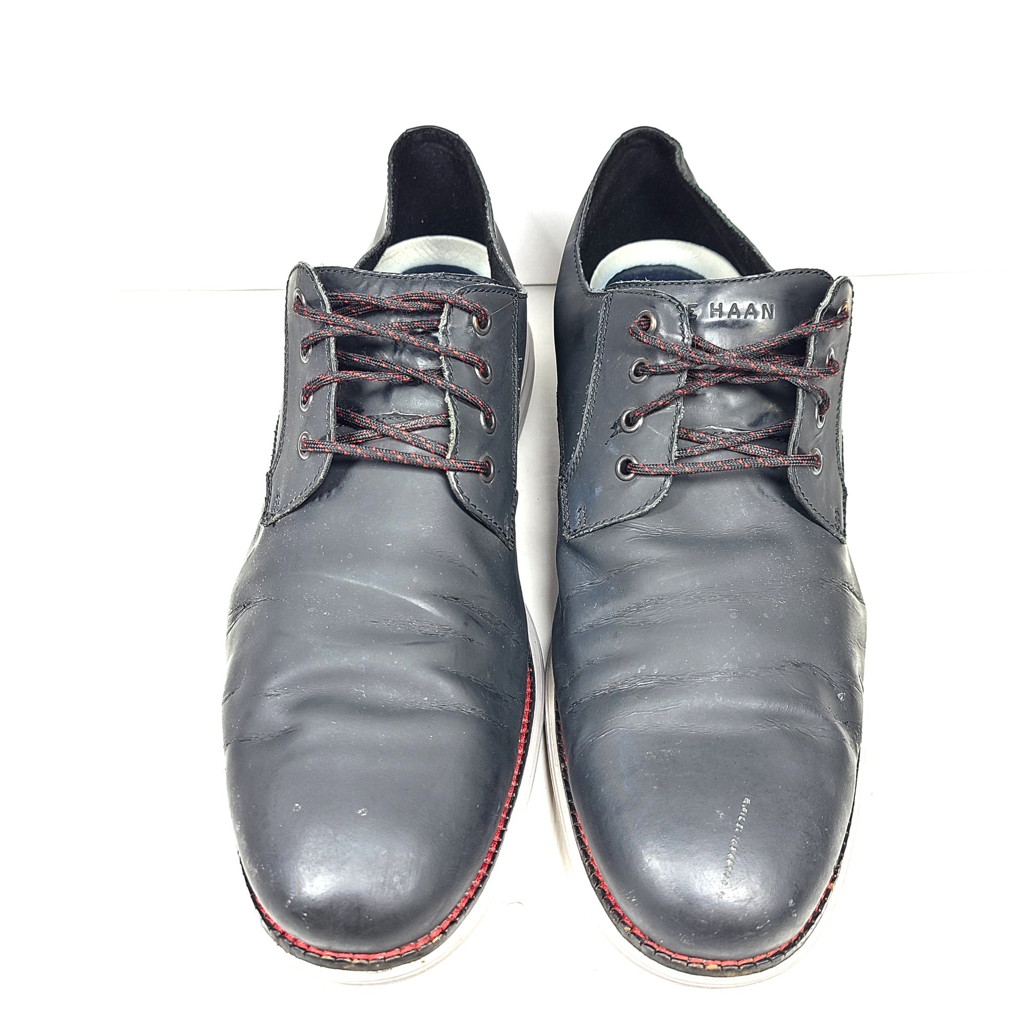 Cole Haan Men's Original Grand Leather Oxford Derby Shoes Matte Black C27997 13