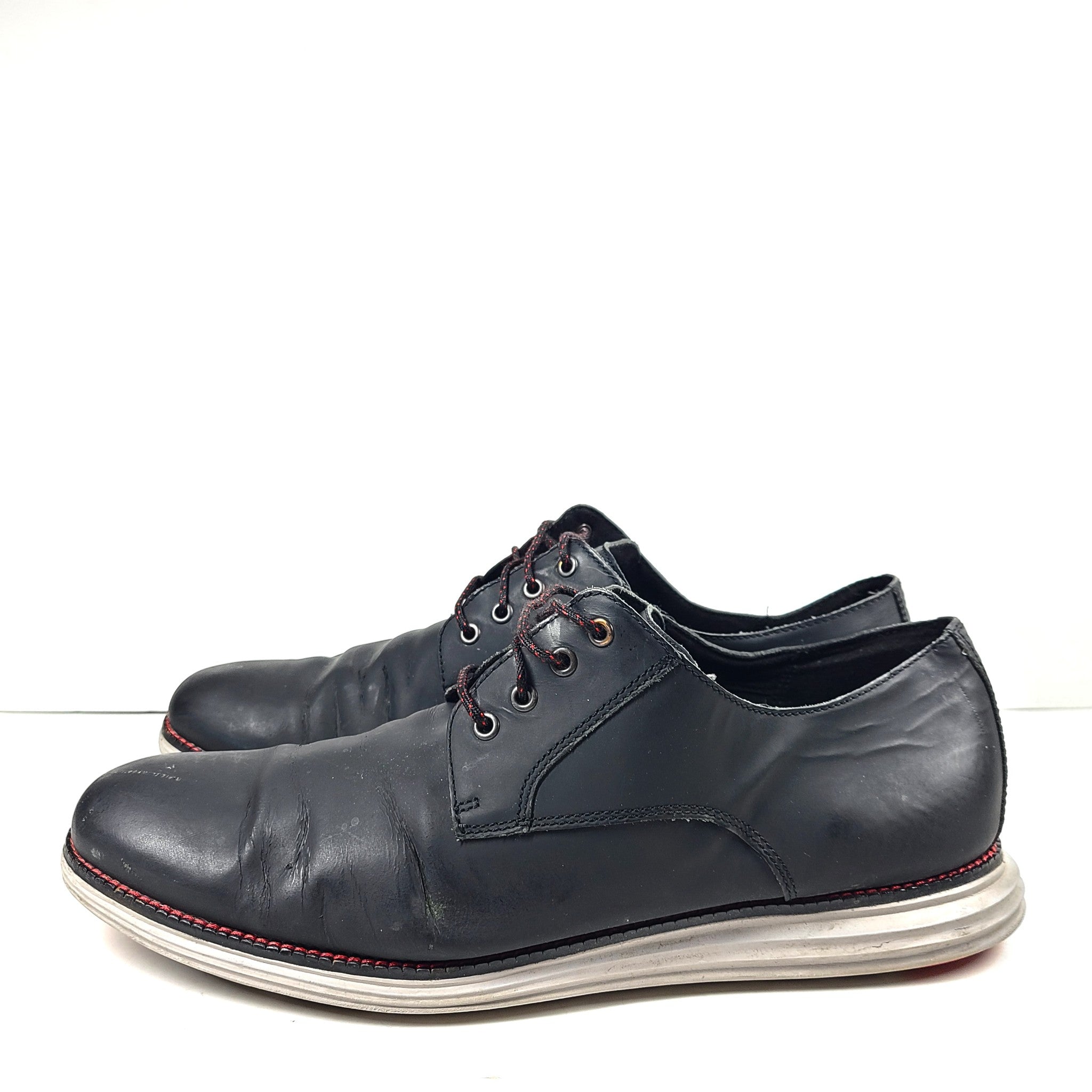 Cole Haan Men's Original Grand Leather Oxford Derby Shoes Matte Black C27997 13